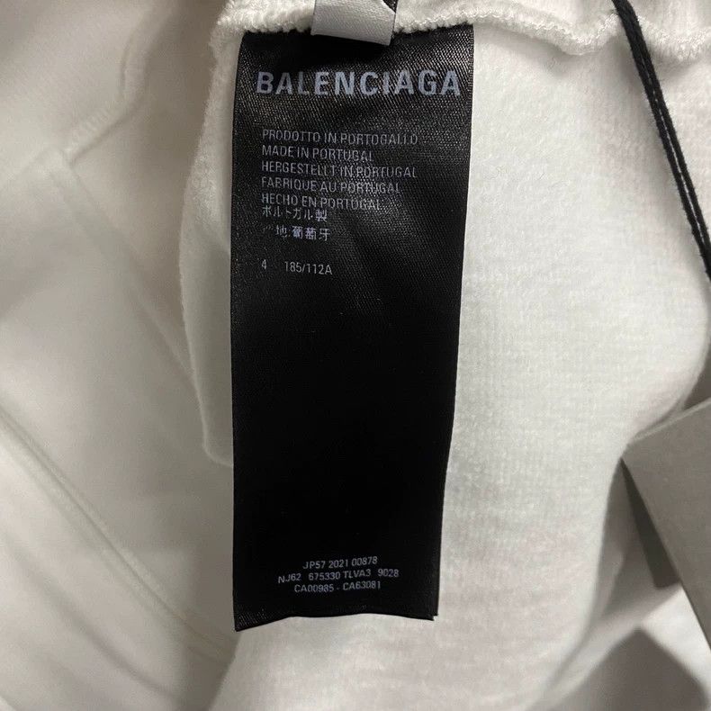 Balenciaga Balenciaga White Striped Embroidered Pattern Logo School J Size US M / EU 48-50 / 2 - 3 Thumbnail