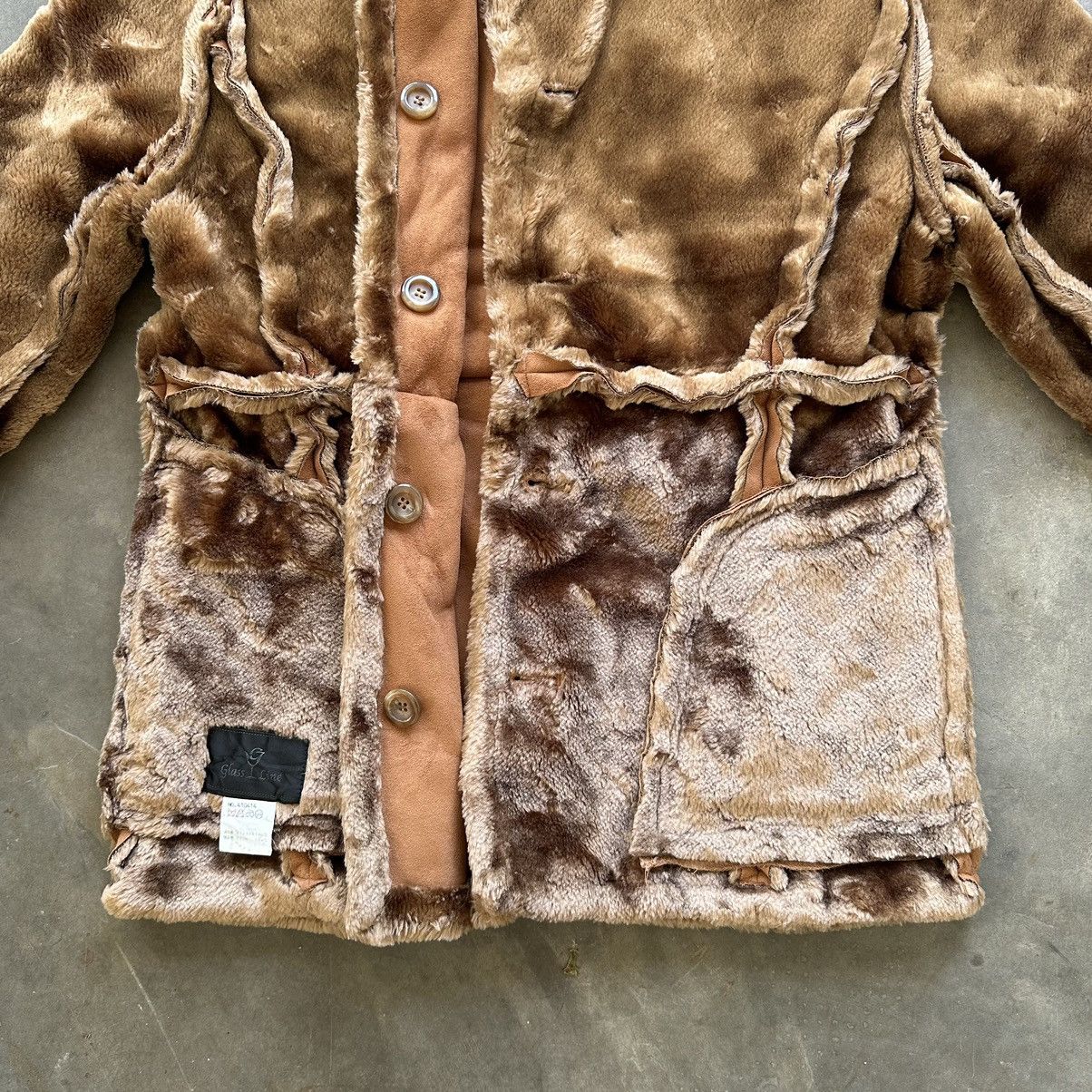 Japanese Brand Vintage Japanese Glass Line Fur Heavy Coats With Pocket Rare Size US M / EU 48-50 / 2 - 3 Thumbnail