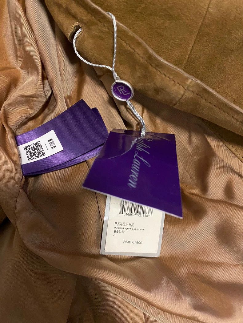 RRL Ralph Lauren RRL Ralph Lauren Purple label men's leather windbreaker Size US M / EU 48-50 / 2 - 8 Thumbnail