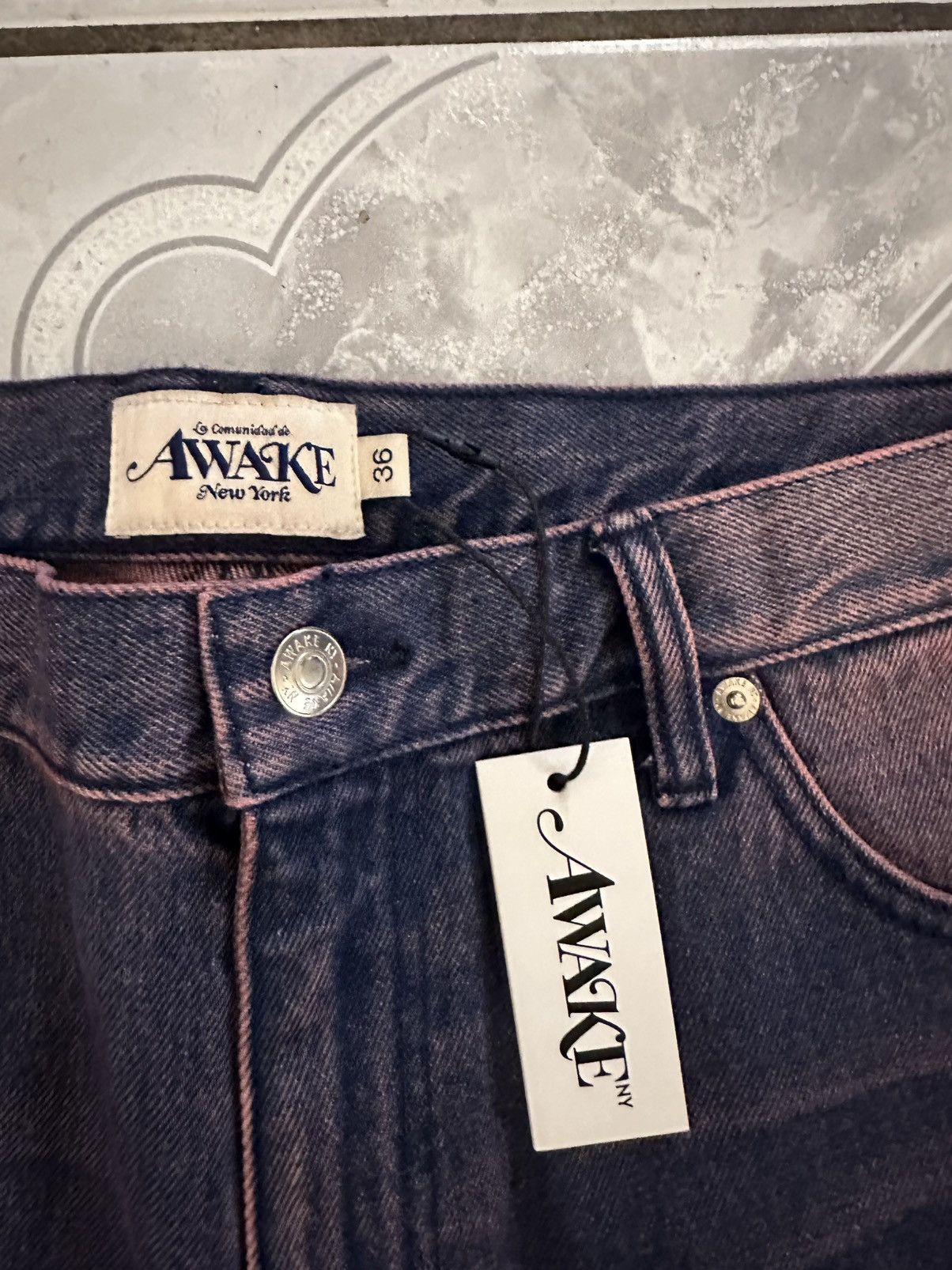 Awake NY AWAKE NY 100 Jeans in Purple Size US 36 / EU 52 - 3 Thumbnail
