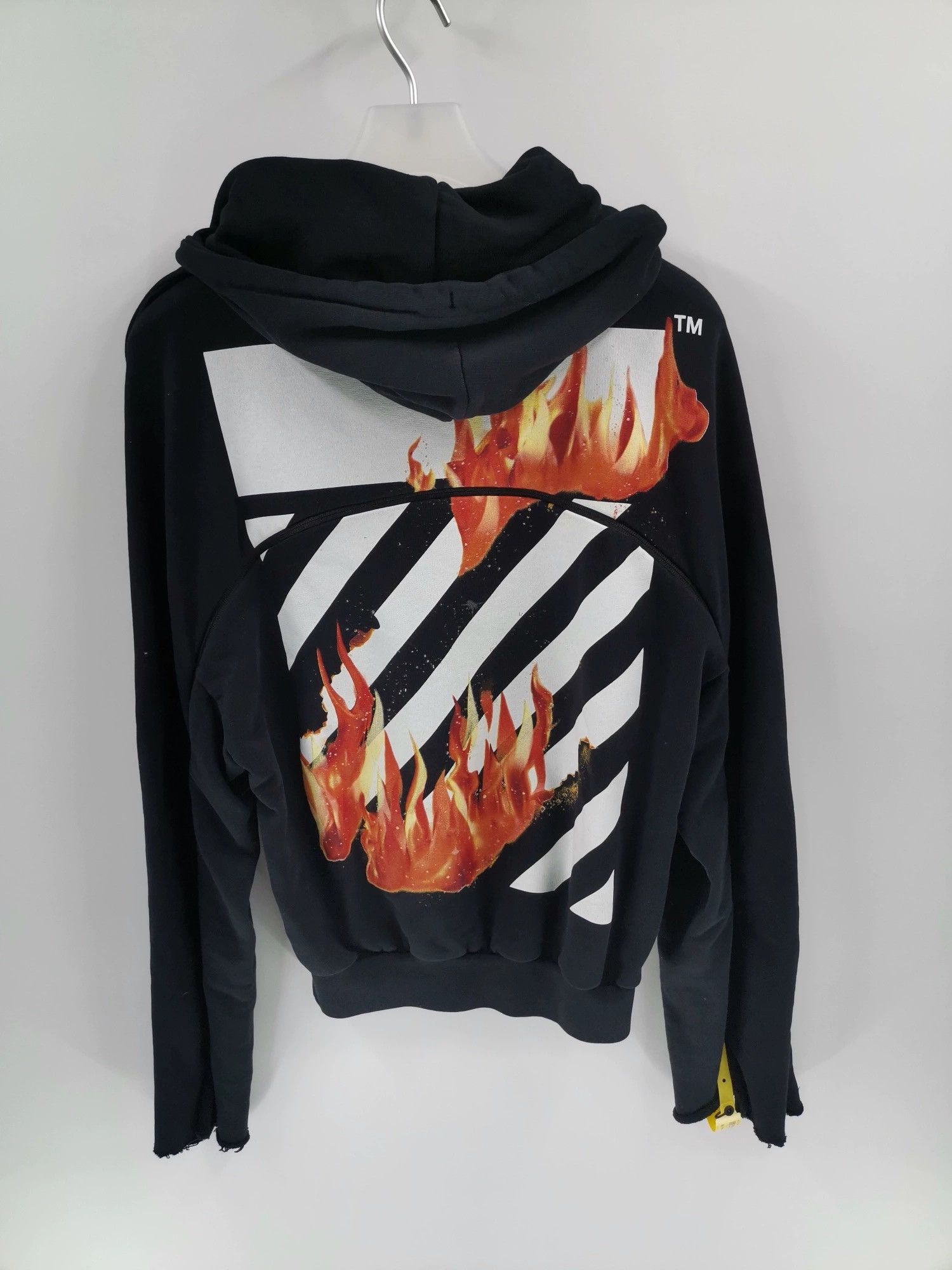 Off-White Off-White Diagonal Fire hoodie Size XXS / US 00 / IT 34 - 2 Thumbnail