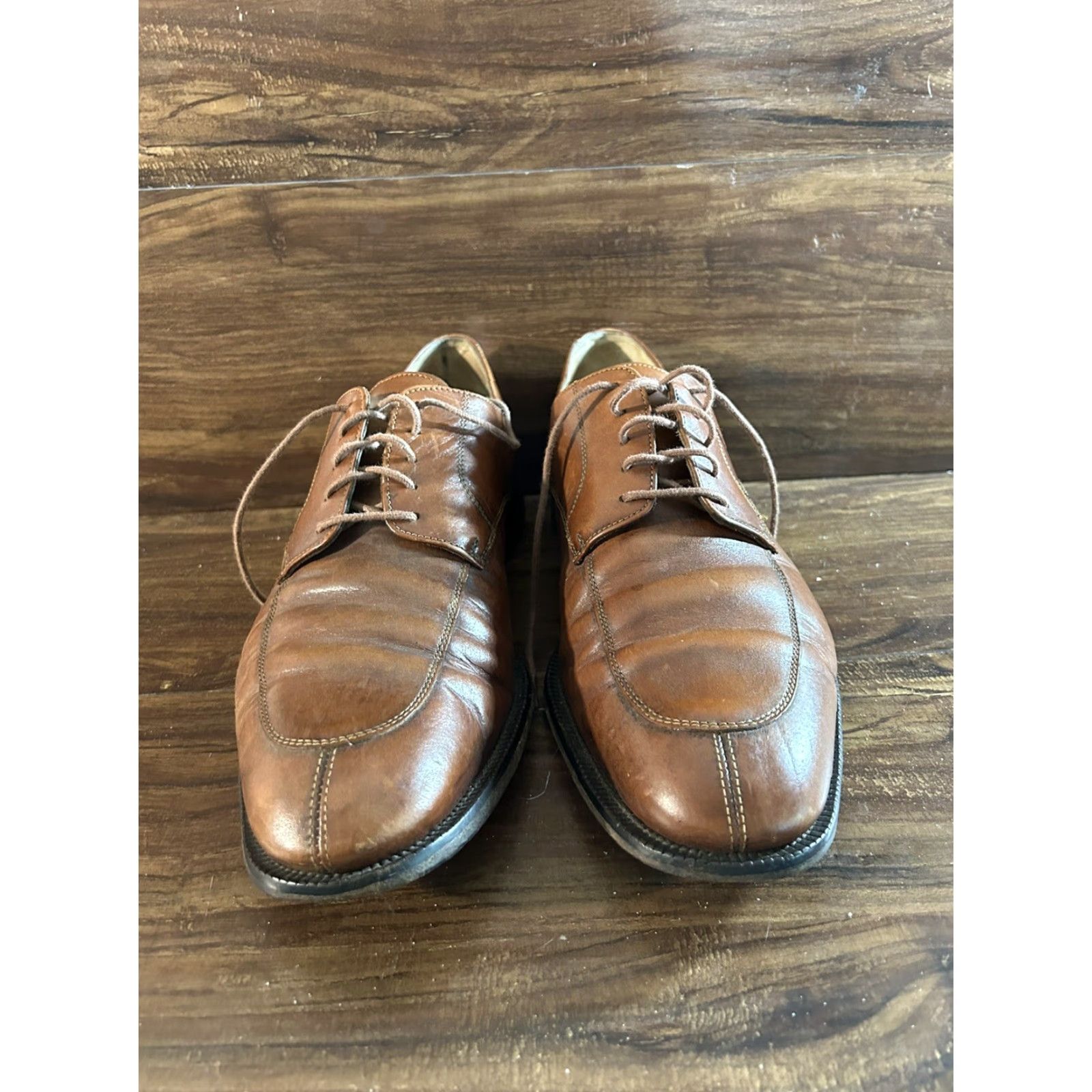 Cole Haan Cole Haan Mens City Brown Leather Cap Toe Dress Lace Up Oxfords sz 13 D Shoes Size ONE SIZE - 5 Thumbnail