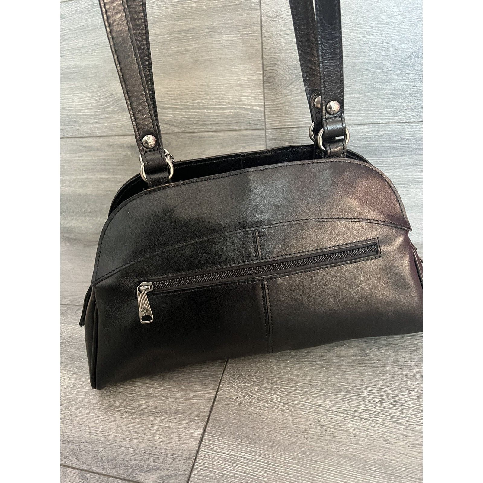 Patricia Nash Patricia Nash Oval Satchel Heritage black bag A399509 Size ONE SIZE - 8 Thumbnail