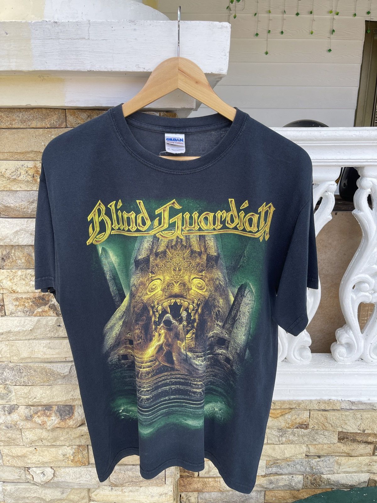 Band Tees Sun Faded🔥Vintage Y2K BLIND GUARDIAN Rock Band Tee Size US M / EU 48-50 / 2 - 1 Thumbnail