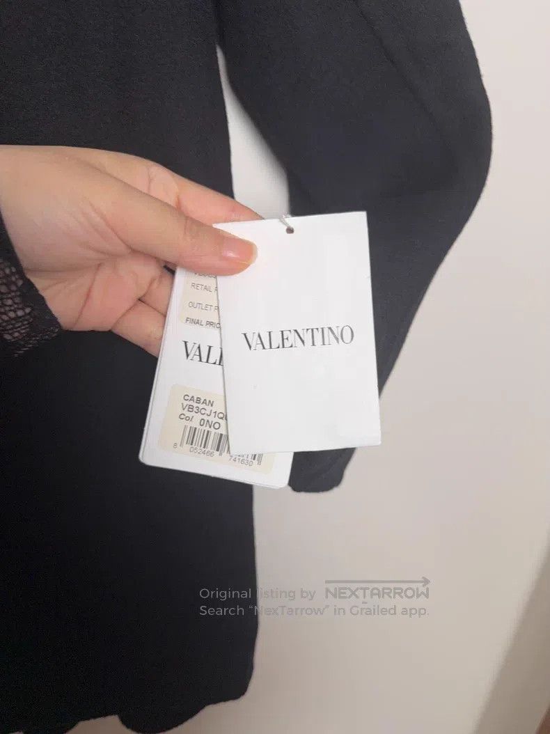 Valentino Valentino Black wool cape coat Size S / US 4 / IT 40 - 3 Thumbnail