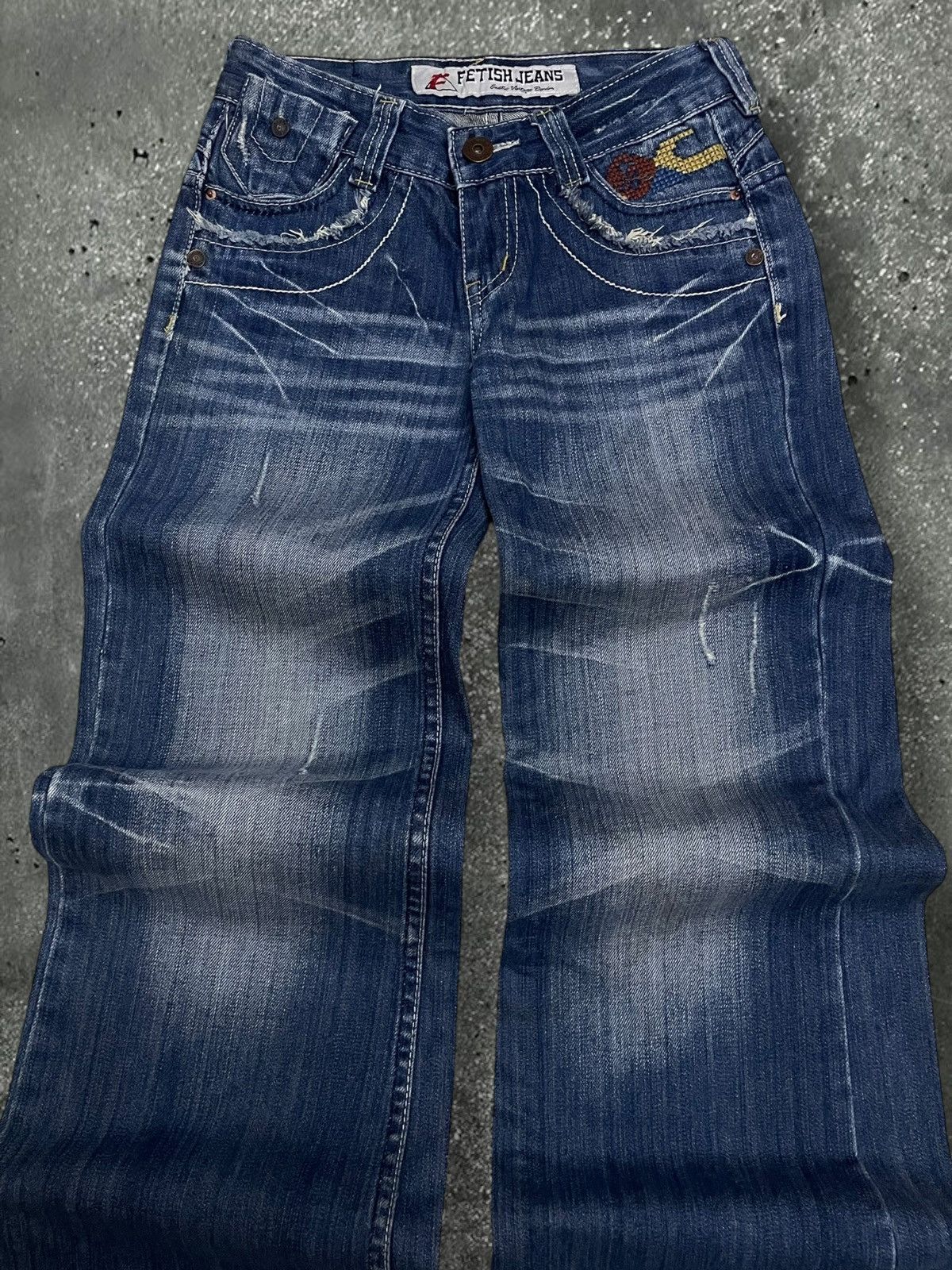 Designer × Japanese Brand × Vintage Vintage 1990s Japan Designer Fetish Baggy Y2K Style Denim Size US 26 / EU 42 - 6 Thumbnail