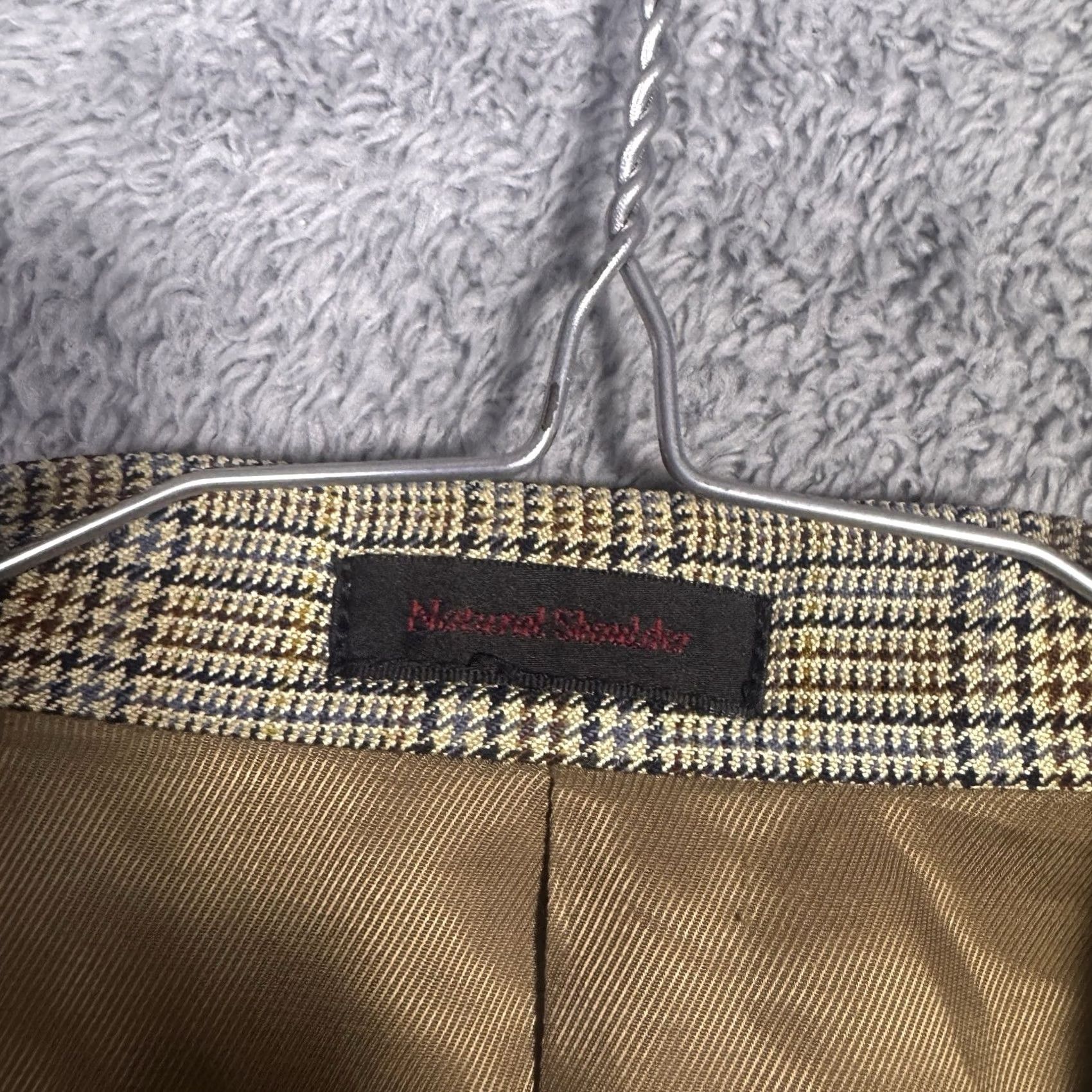 Vintage Byron Sport Coat Mens 44L IT 56 Glen Houndstooth Luca Di Marco Blazer Balmoral Business Casual Outerwear Size 44R - 5 Thumbnail