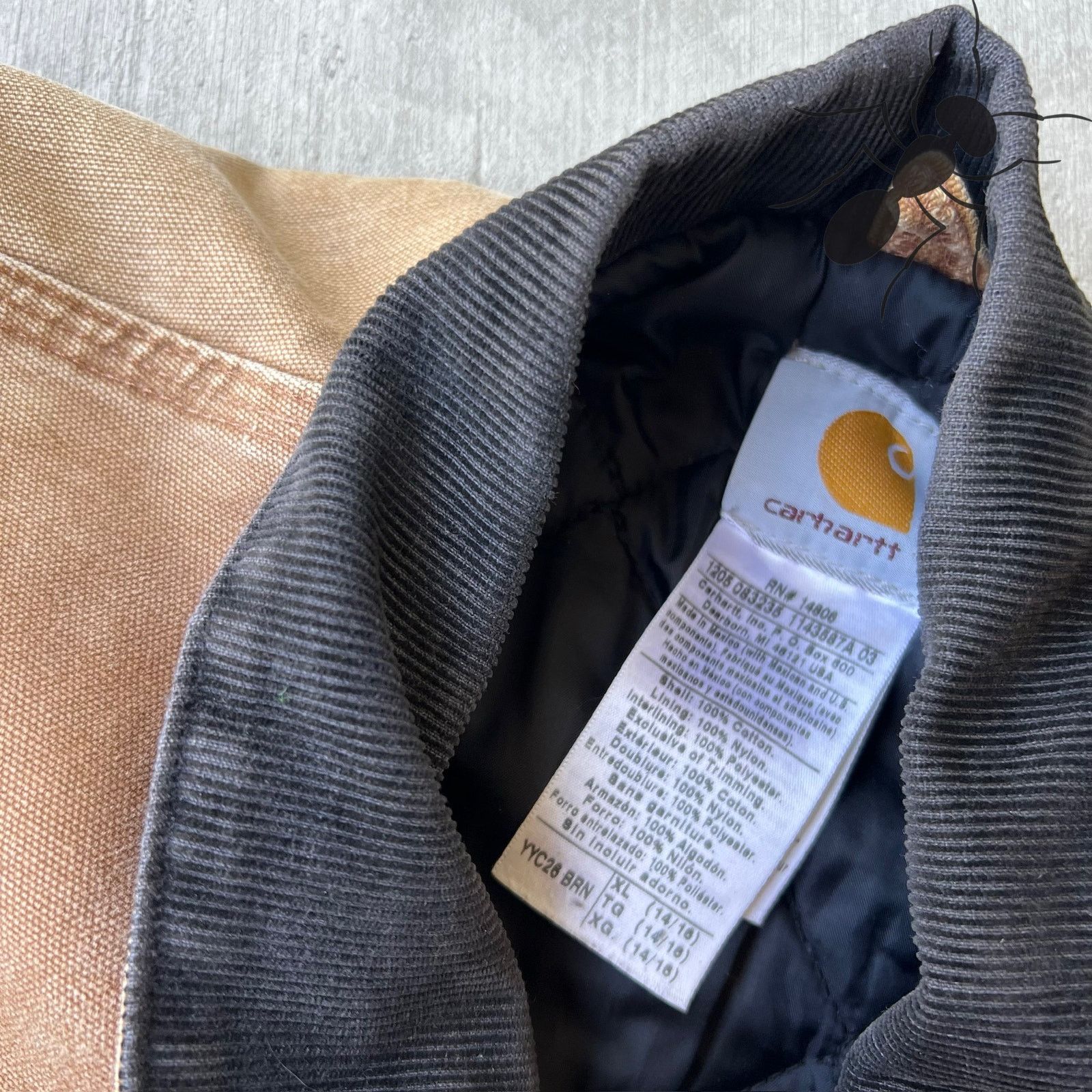 Carhartt × Vintage Carhartt YOUTH YYC26 BRN brown arctic work wear jacket Size US XS / EU 42 / 0 - 7 Thumbnail