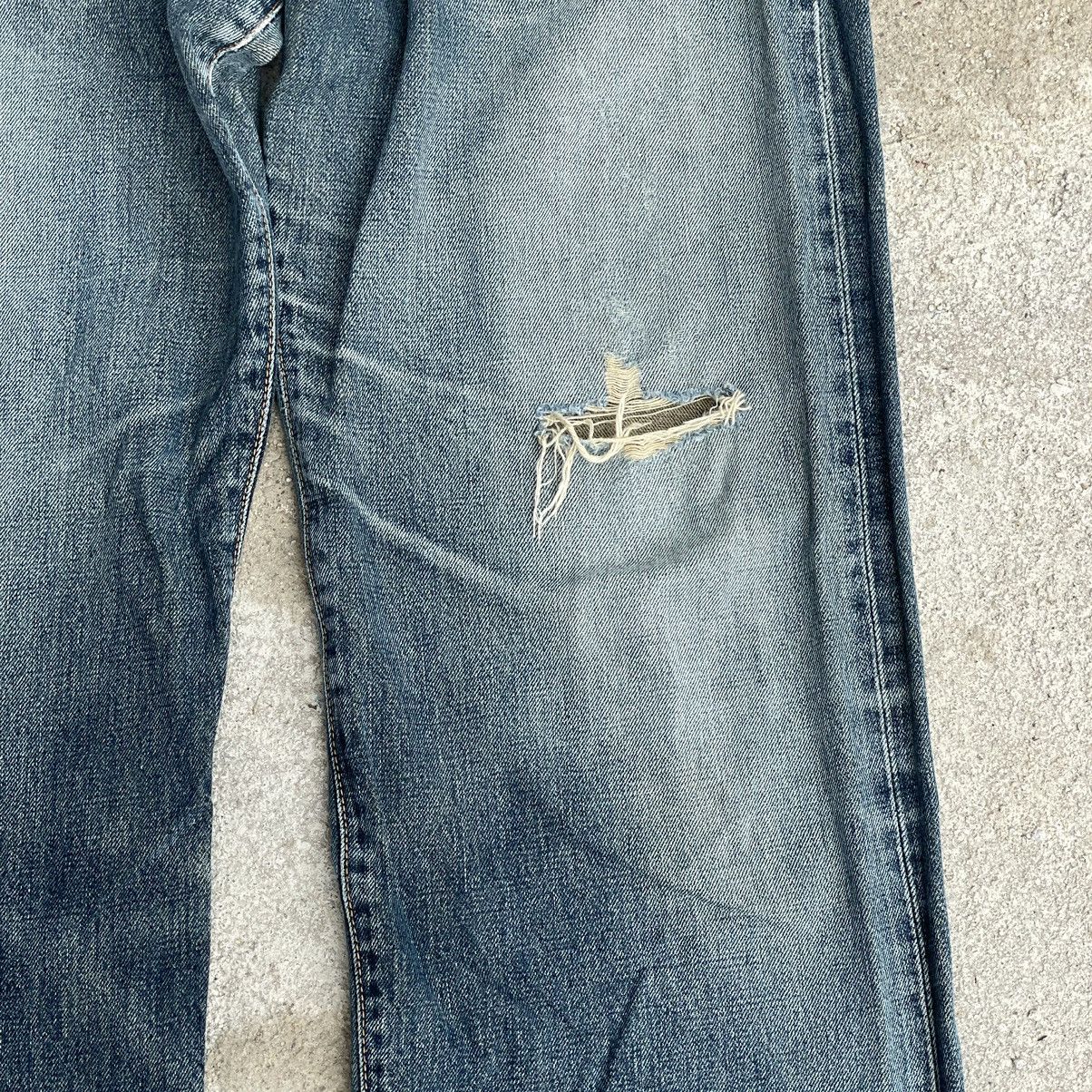Edwin “EDWIN” 505 REDLINE SELVEDGE DISTRESSED DENIM Size US 34 / EU 50 - 3 Thumbnail