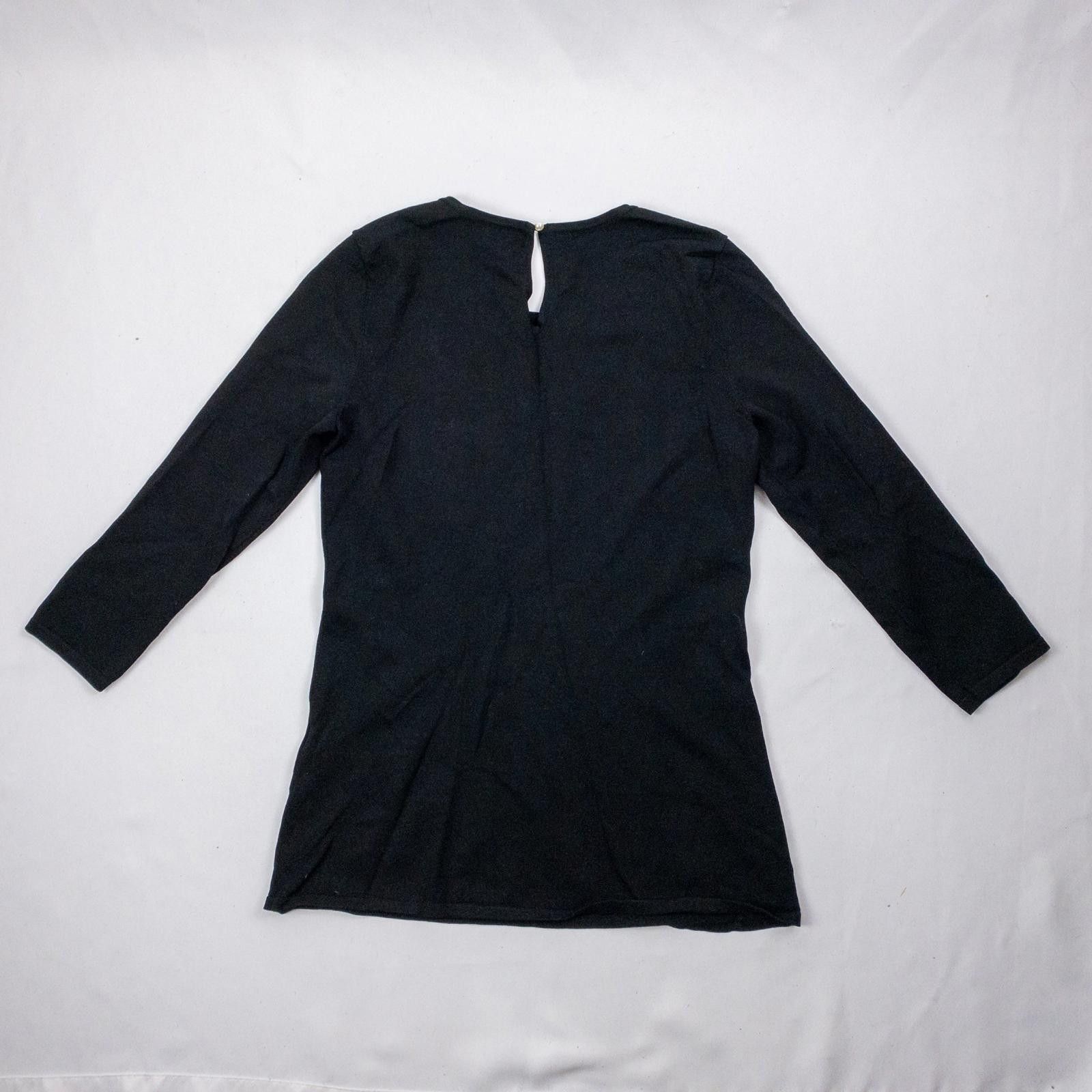 Other White House Black Market Black Beaded Sweater Womens Small Size S / US 4 / IT 40 - 6 Thumbnail