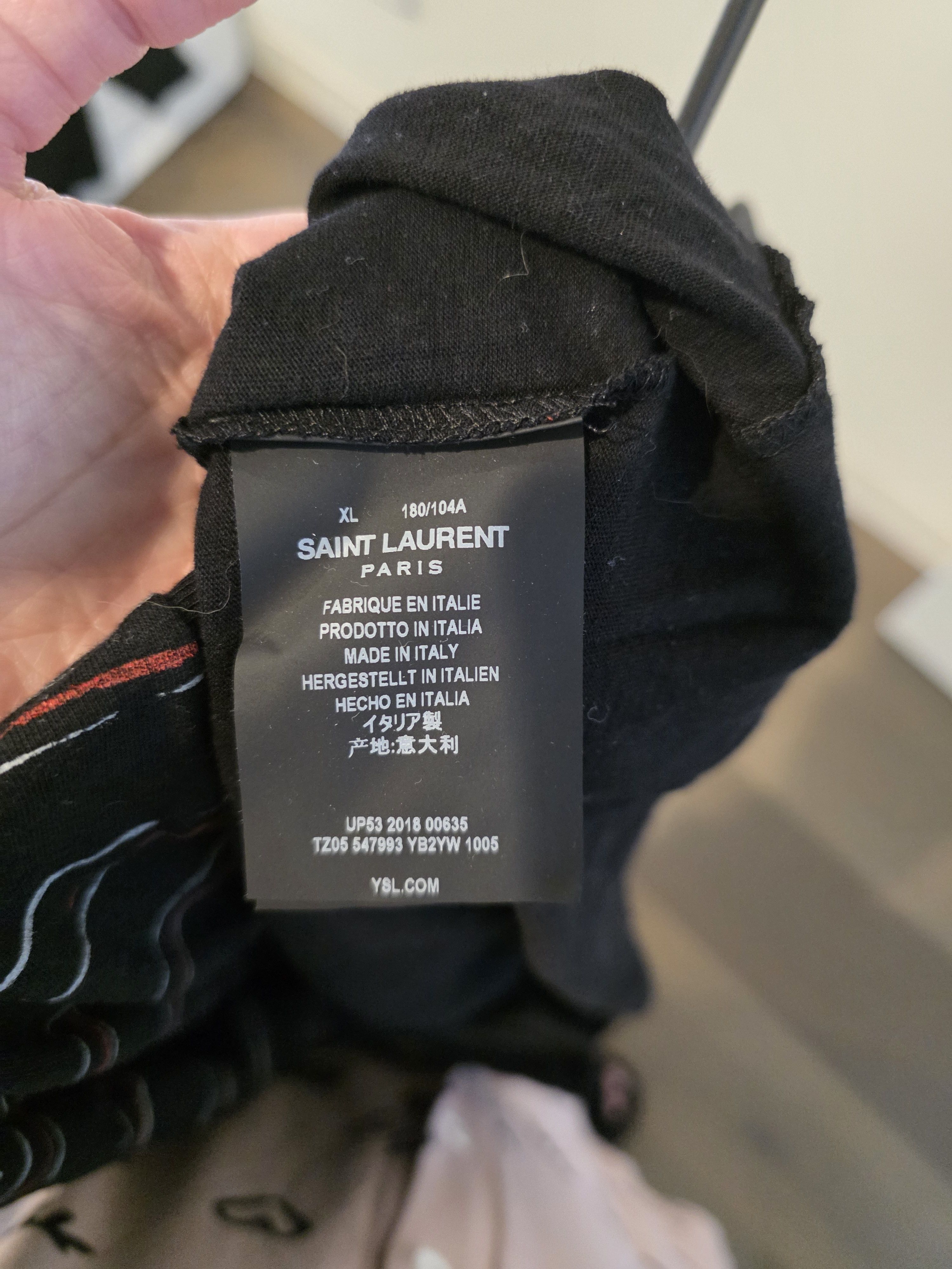 Saint Laurent Paris Saint Laurent Striped Cotton Shirt Size US XL / EU 56 / 4 - 3 Thumbnail