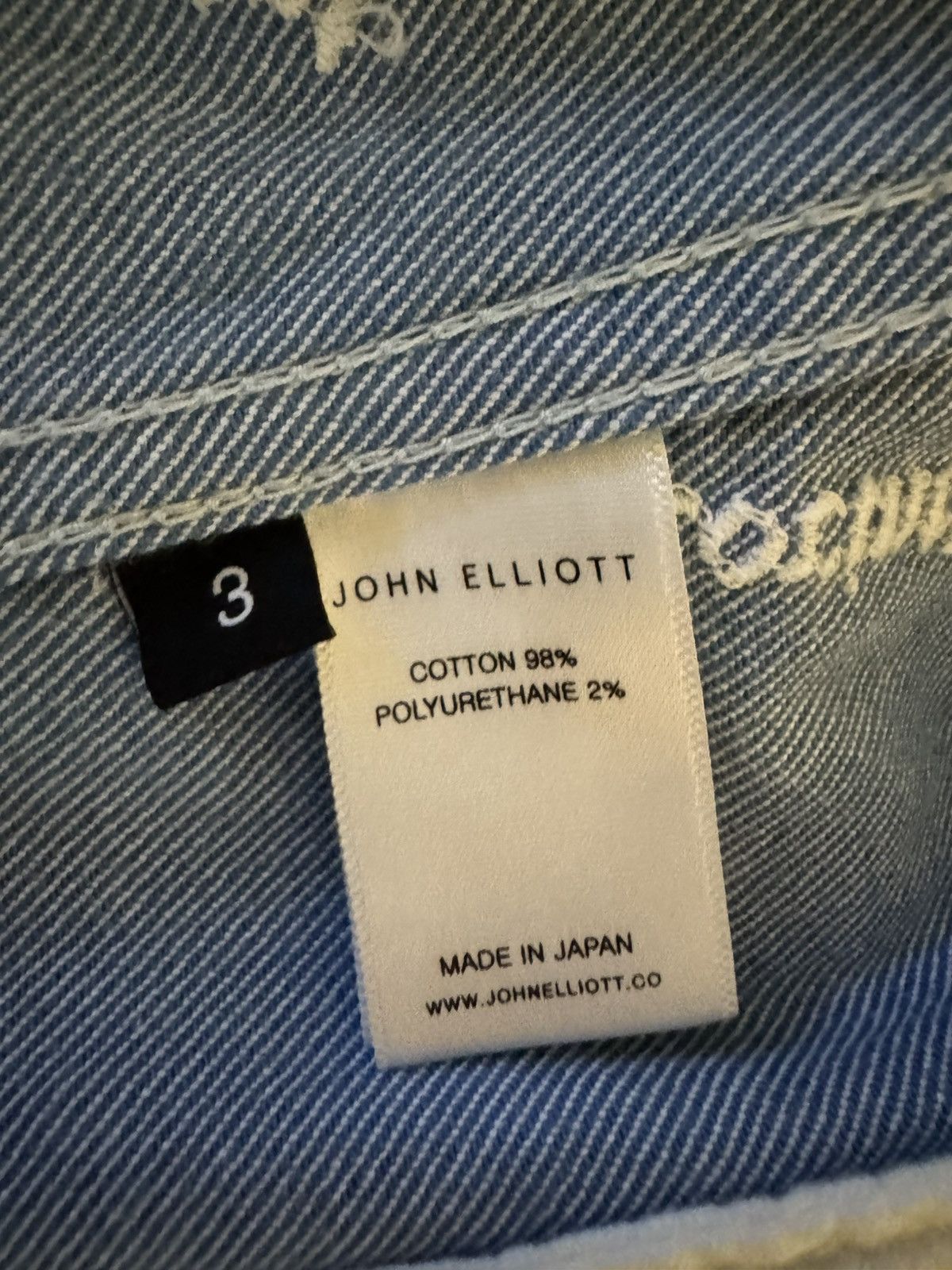 John Elliott John Elliott Denim Jacket Size US L / EU 52-54 / 3 - 6 Thumbnail