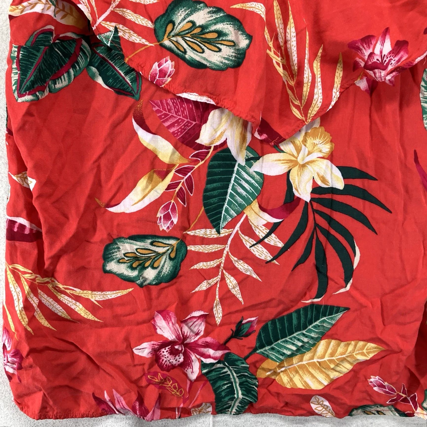 Old Navy Old Navy Women's Blouse XS Floral Hawaiian Short Sleeve Summer Casual 90s Vintage Inspired Size XS / US 0-2 / IT 36-38 - 5 Thumbnail