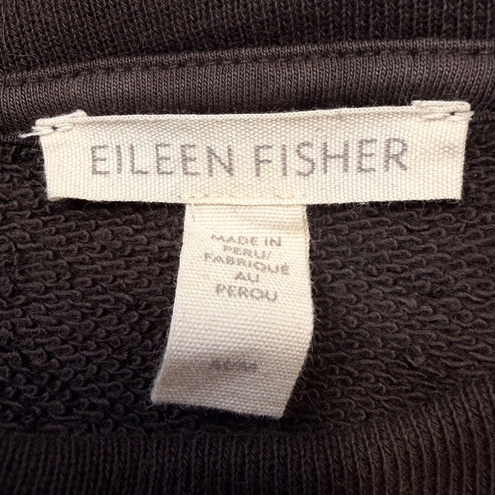 Eileen Fisher Eileen Fisher Shirt Womens Medium Brown Organic Cotton Long Sleeve Crewneck Top Size M / US 6-8 / IT 42-44 - 4 Thumbnail