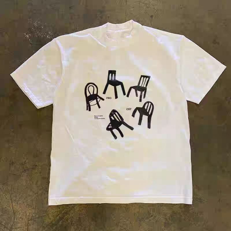 Vintage Chair pattern street casual retro cotton tee Size US M / EU 48-50 / 2 - 1 Thumbnail