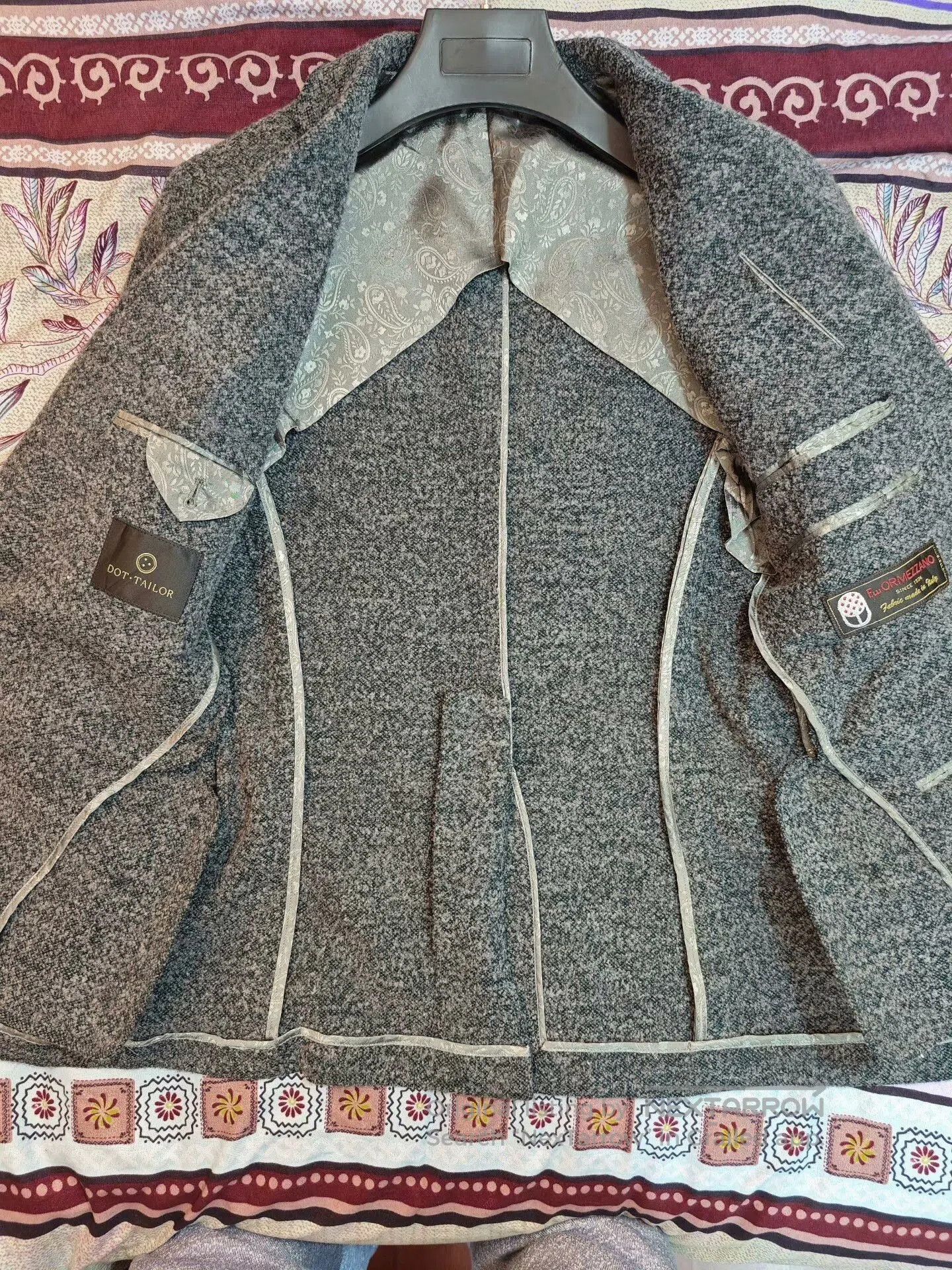 Japanese Brand Custom Italian Wool Blend Suit Jacket. Size US S / EU 44-46 / 1 - 6 Thumbnail
