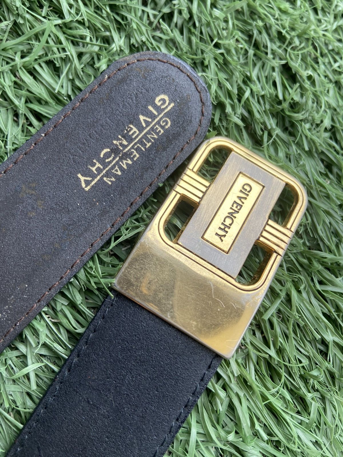 Givenchy Vintage Givenchy Leather Belt Size 32 - 4 Thumbnail