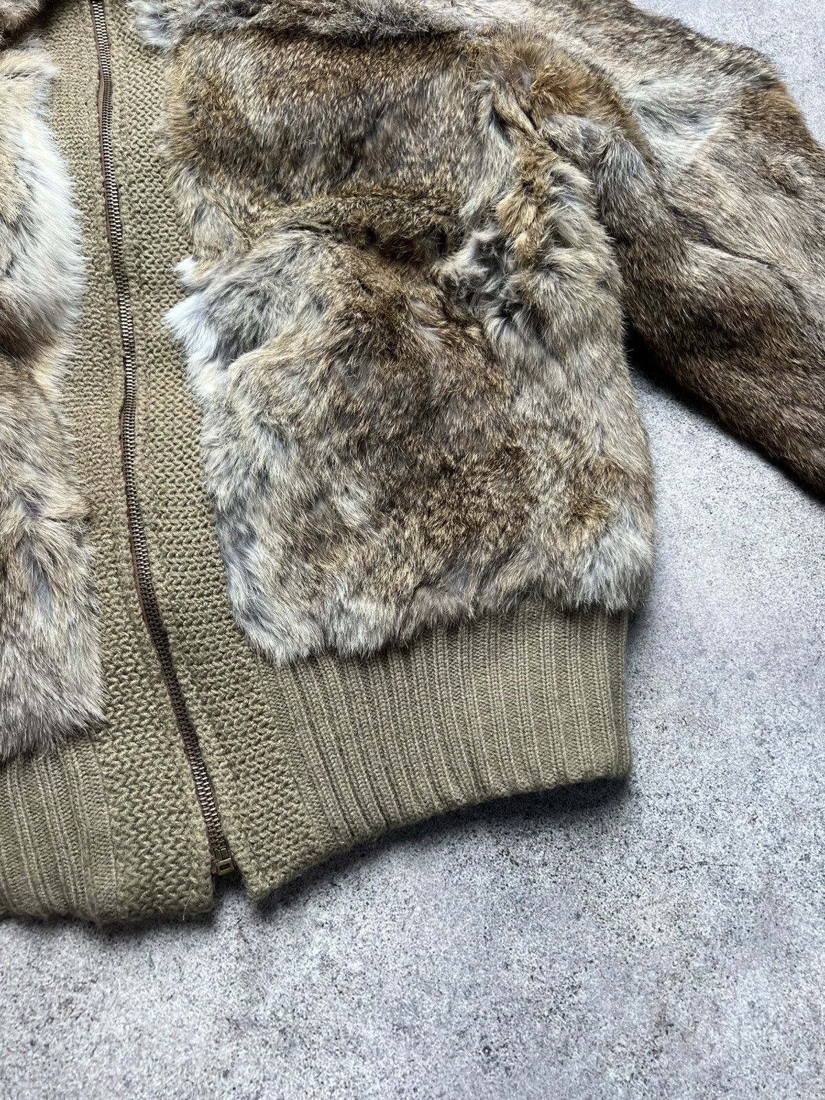 Vintage Vintage 90s cropped fur bomber jacket Size S / US 4 / IT 40 - 5 Thumbnail