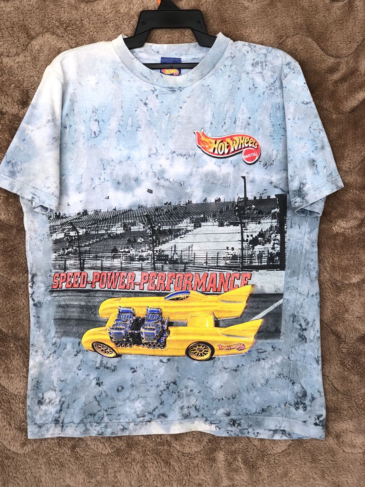 Vintage Vintage Hot Wheels Rare Tye Dye Tee Size US L / EU 52-54 / 3 - 1 Thumbnail