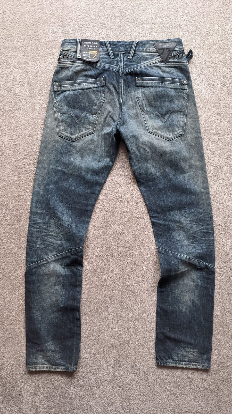 If Six Was Nine × Japanese Brand × Le Grande Bleu (L.G.B.) Sick Pepe Jeans Dirty Y2K faded Mudwash Rusty denim Size US 30 / EU 46 - 4 Thumbnail