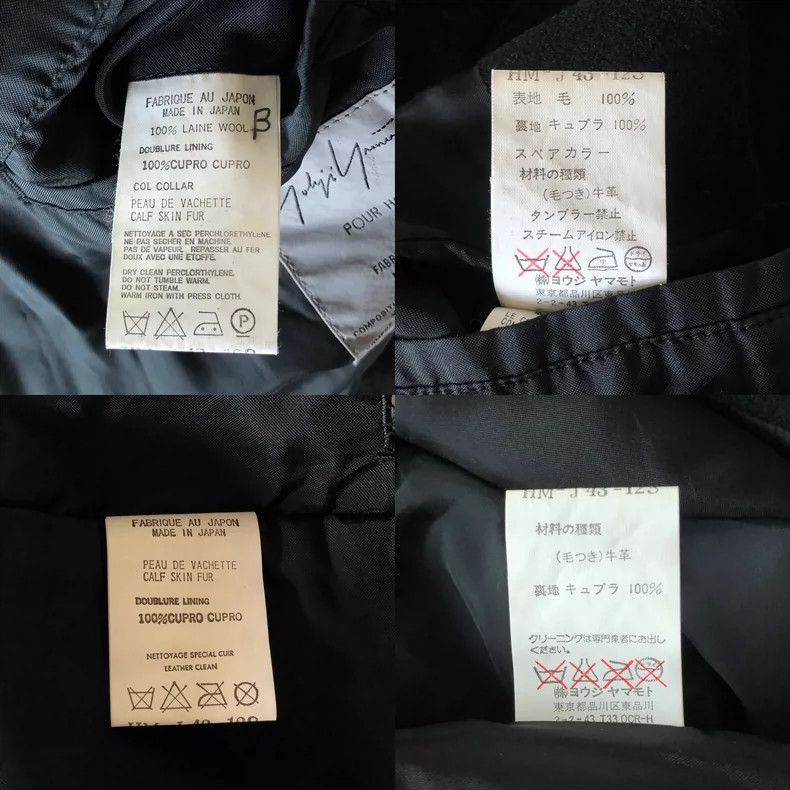 Yohji Yamamoto Yohji Yamamoto Yohji Yamamoto Detachable Fur Collar Jacket Size US M / EU 48-50 / 2 - 5 Thumbnail