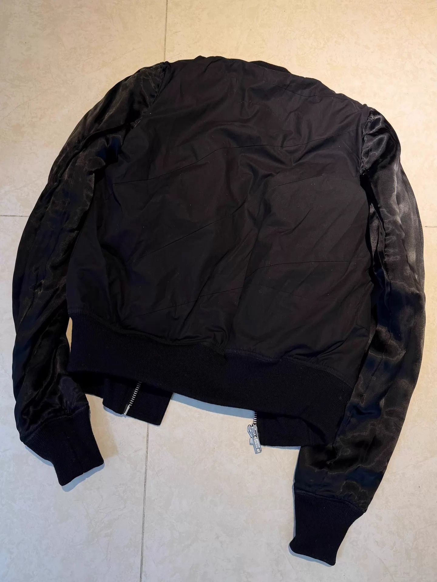 Rick Owens Rick Owens Ma-1 Double-Wool Jacket Black Silk-Nylon 38 9N Size XS / US 0-2 / IT 36-38 - 5 Thumbnail