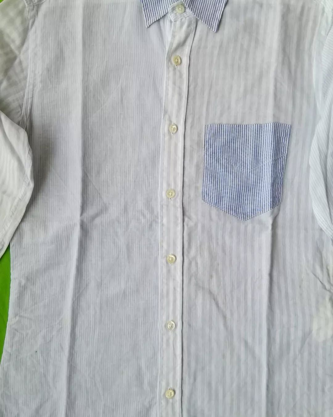 BEAUTY&YOUTH × Japanese Brand × United Arrows United Arrows Beauty & Youth Blue Pocket Shirt Size US S / EU 44-46 / 1 - 3 Thumbnail