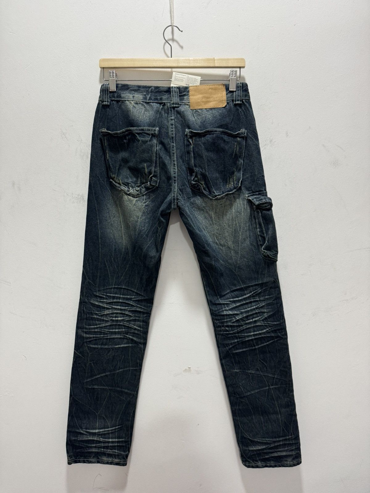 Vintage VINTAGE ARCADE CARGO STYLE RARE DISTRESSED DENIM JEANS Size US 29 - 6 Thumbnail