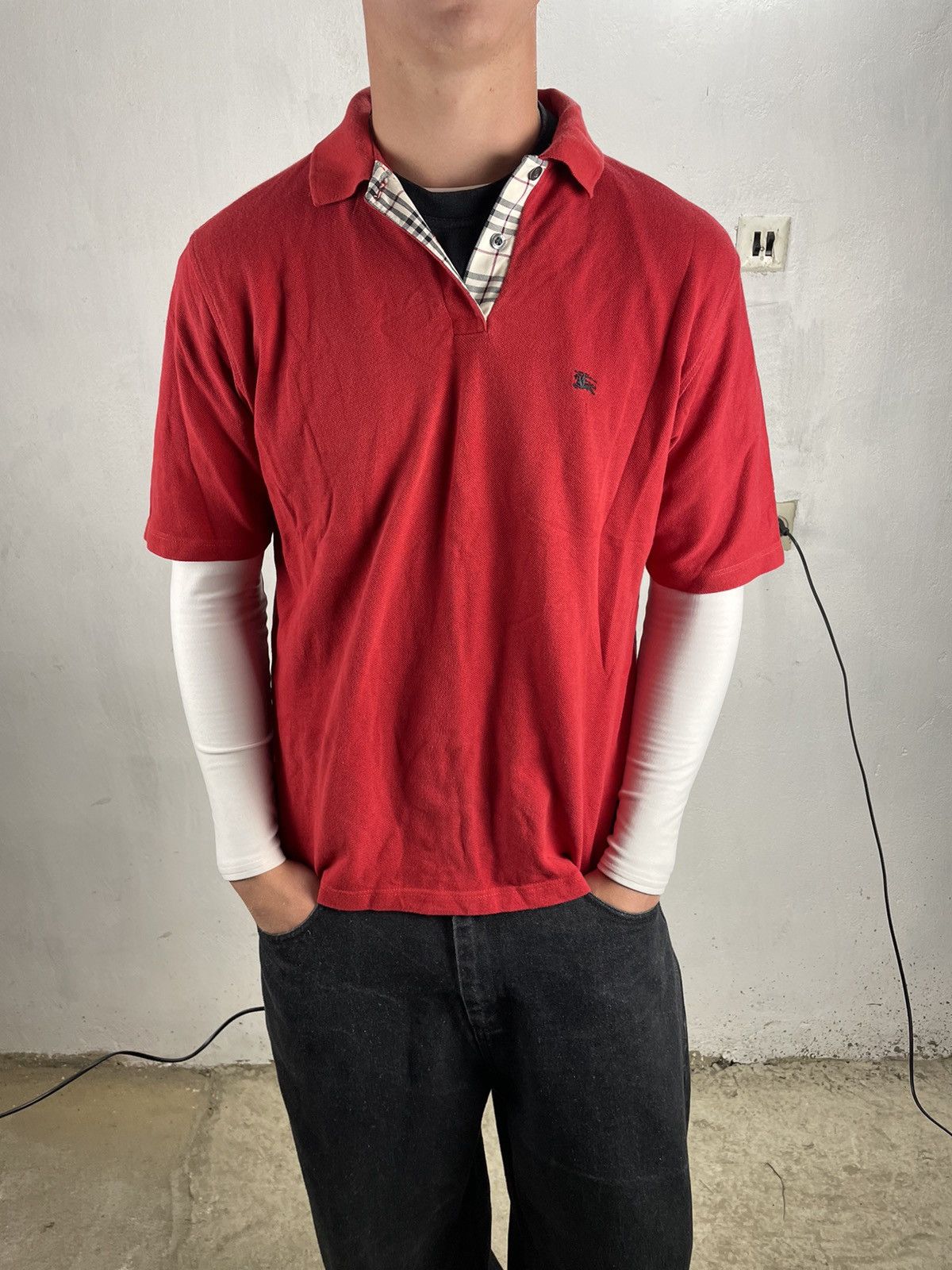 Burberry Y2K Burberry Vintage polo Size US XL / EU 56 / 4 - 1 Thumbnail
