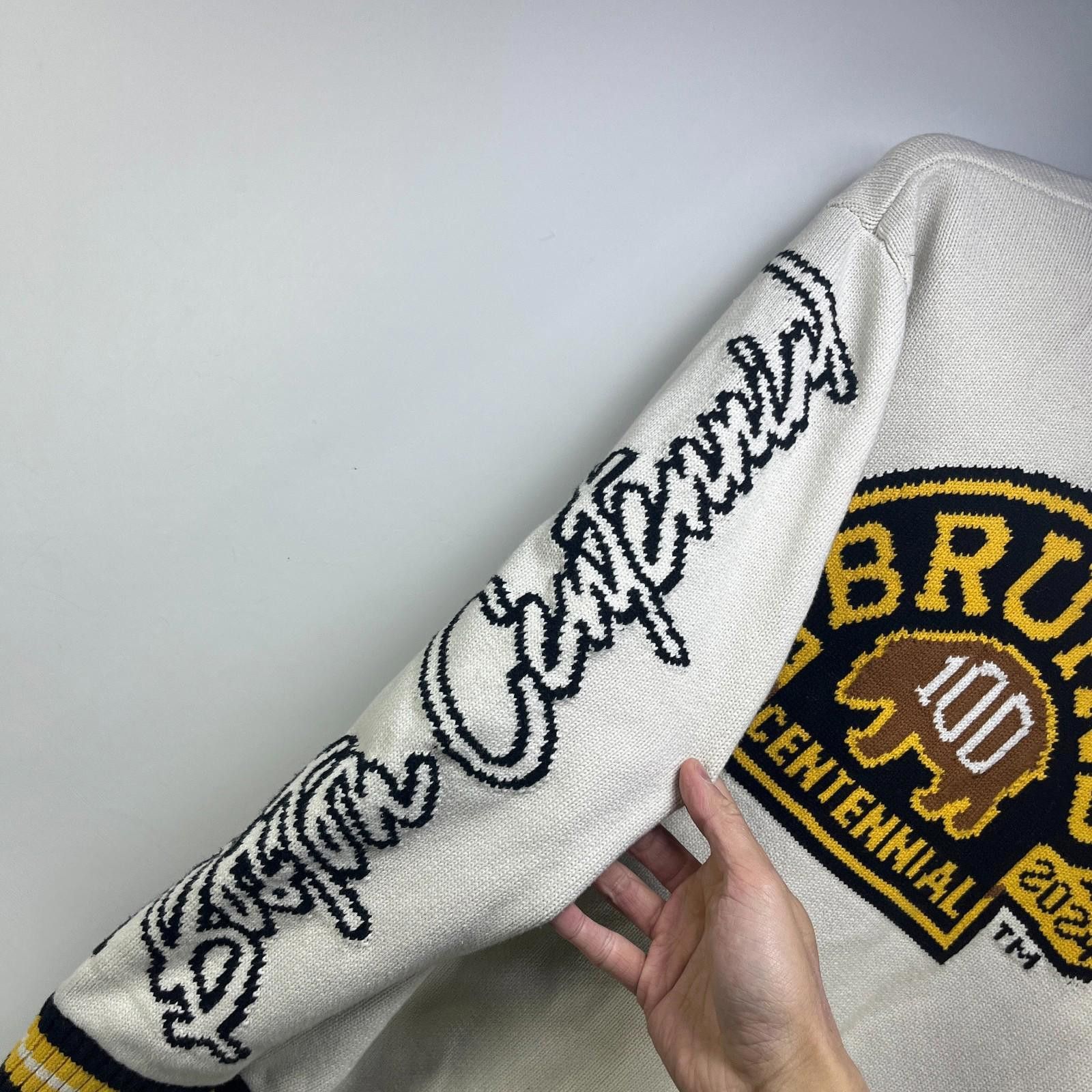 Other Boston Bruins Wild Collective Knit Cardigan Sweater Large Size ONE SIZE - 3 Thumbnail