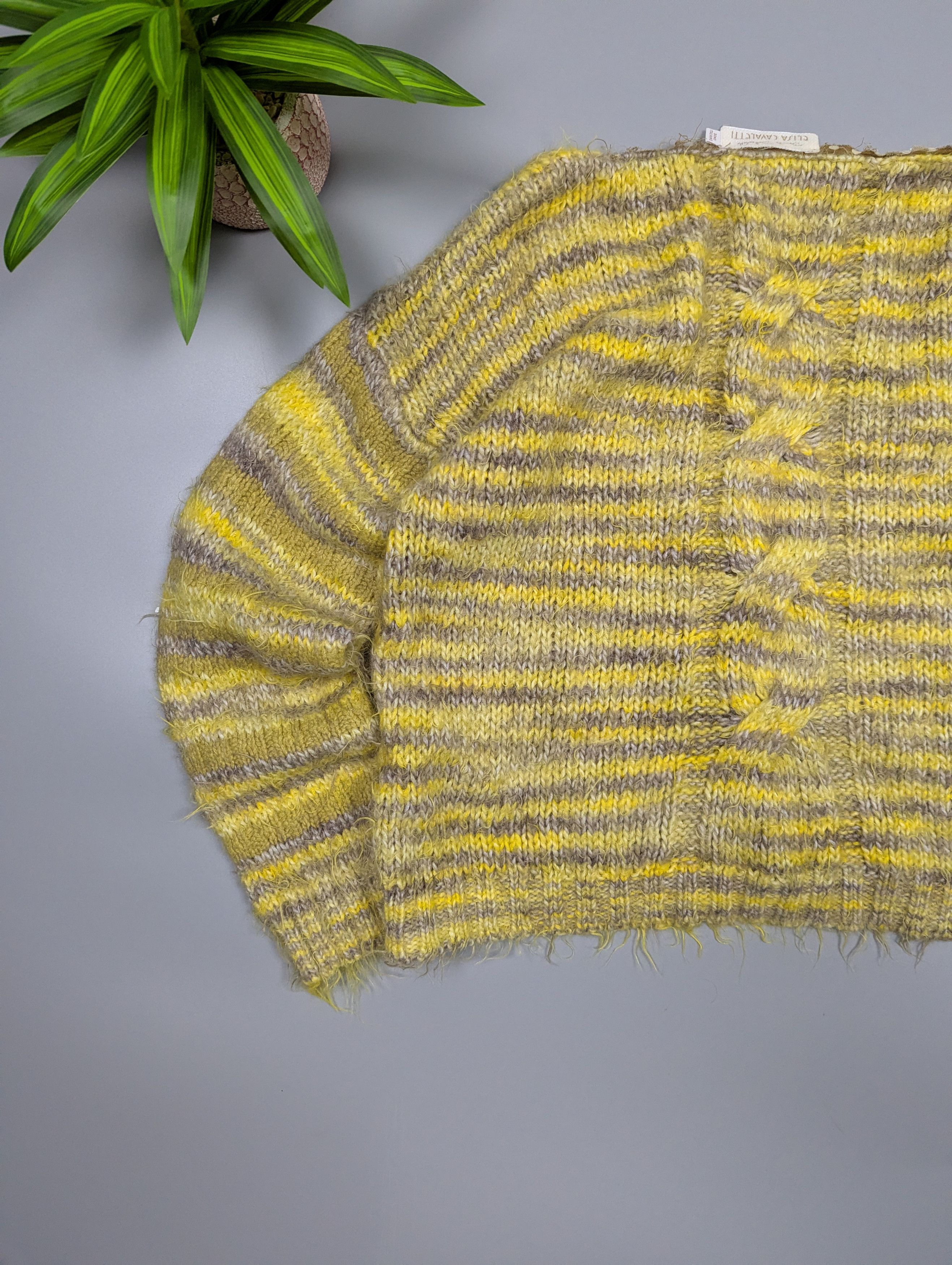 Elisa Cavaletti ELISA CAVALETTI VTG Archive Y2K Cropped Oversize Cardigan Size L / US 10 / IT 46 - 14 Thumbnail