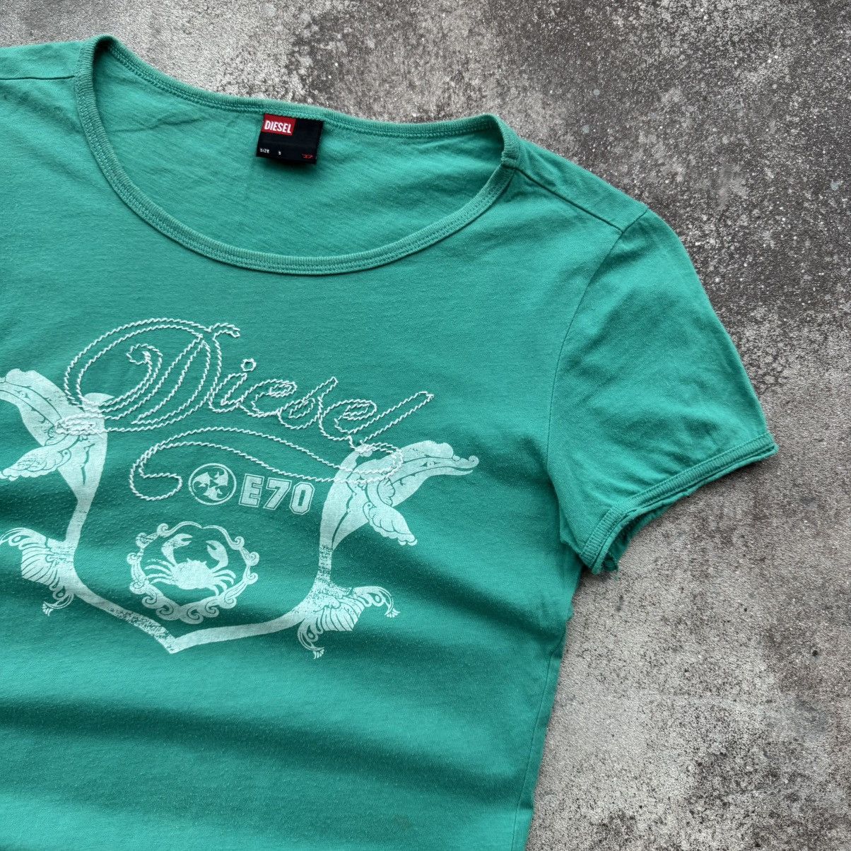 Diesel × Vintage Diesel Vintage Big Logo T-Shirt Size S / US 4 / IT 40 - 4 Thumbnail