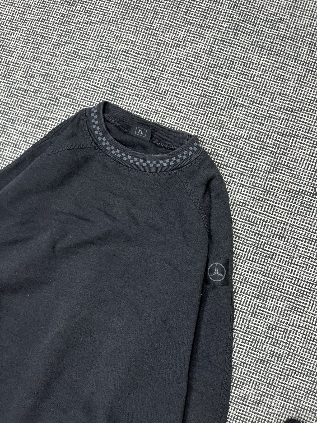 Mercedes-Benz × Vintage 1990s Mercedes Benz arm logo sweatshirt vintage boxy fit Size US XL / EU 56 / 4 - 2 Thumbnail