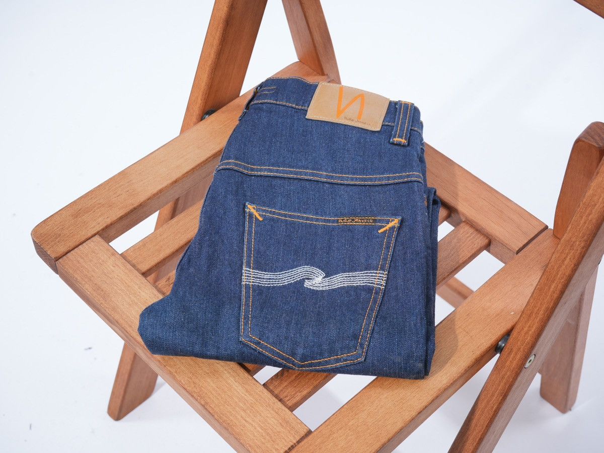 Nudie Jeans Nudie jeans thin finn dry ecru embo sz 30 Size US 30 / EU 46 - 1 Thumbnail