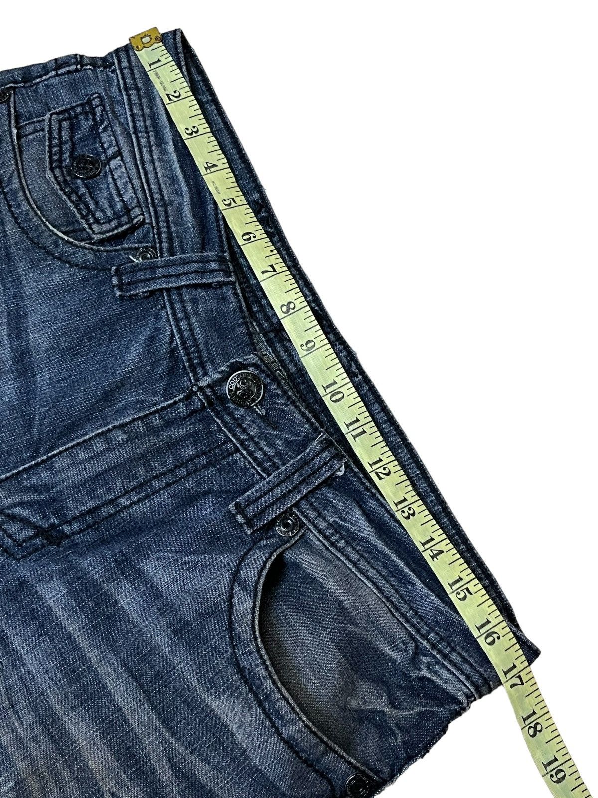 Japanese Brand JAPANESE EXTREME COUTURE INSPIRED CHROME HEART FLARED JEANS Size US 34 / EU 50 - 15 Thumbnail