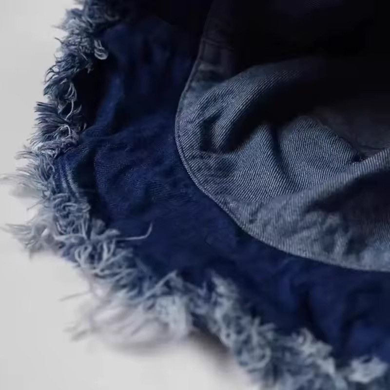 Japanese Brand Avant Garde Washed Reversible Distressed Raw Bucket Hat Size ONE SIZE - 7 Thumbnail