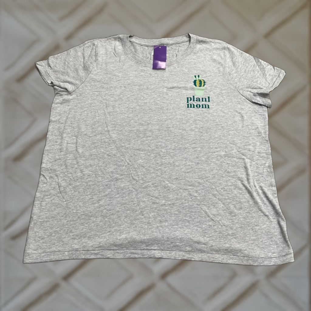 Vintage Doe Basic Graphic T-Shirt Womens XL Gray 100% Cotton Crew Neck Casual Tee NWT Size XL / US 12-14 / IT 48-50 - 1 Thumbnail