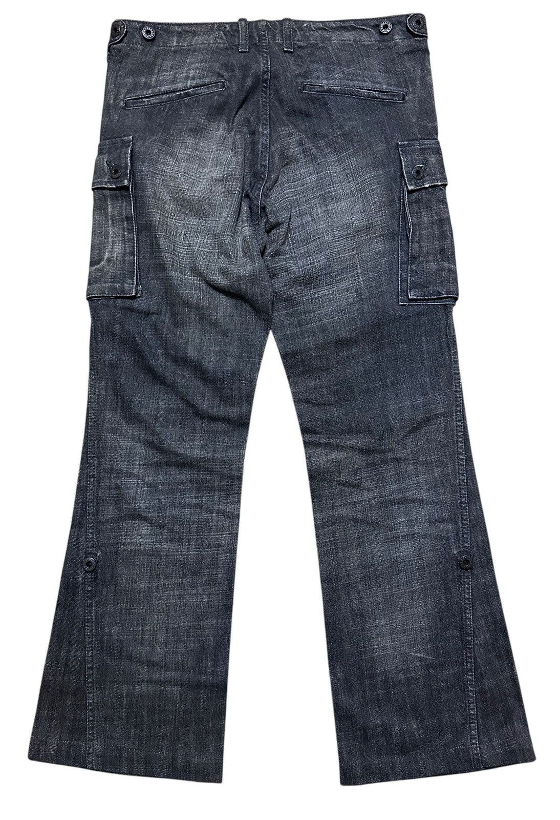 If Six Was Nine × Japanese Brand × wjk RARE ‼️ Vintage Japan Wjk Cargo Mud Wash Denim Pants Size US 31 - 3 Thumbnail