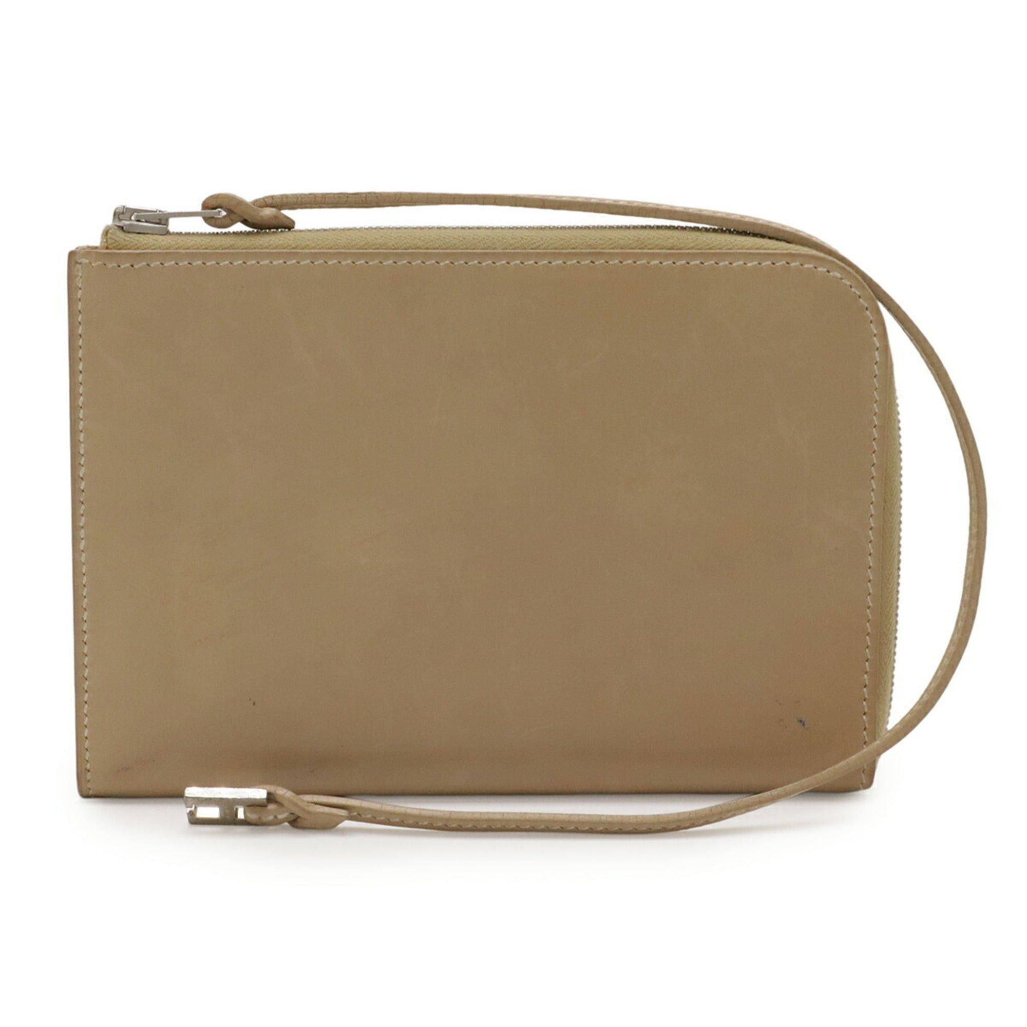 Hermes HERMES Remix Card Case/Pass Case, L-Shaped, with Strap, Beige Leather, E Stamp Size ONE SIZE - 1 Thumbnail