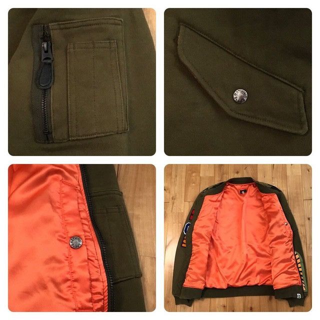 Bape BAPE SHARK MA-1 Sweat Bomber Jacket 1st camo a bathing ape Size US L / EU 52-54 / 3 - 7 Thumbnail