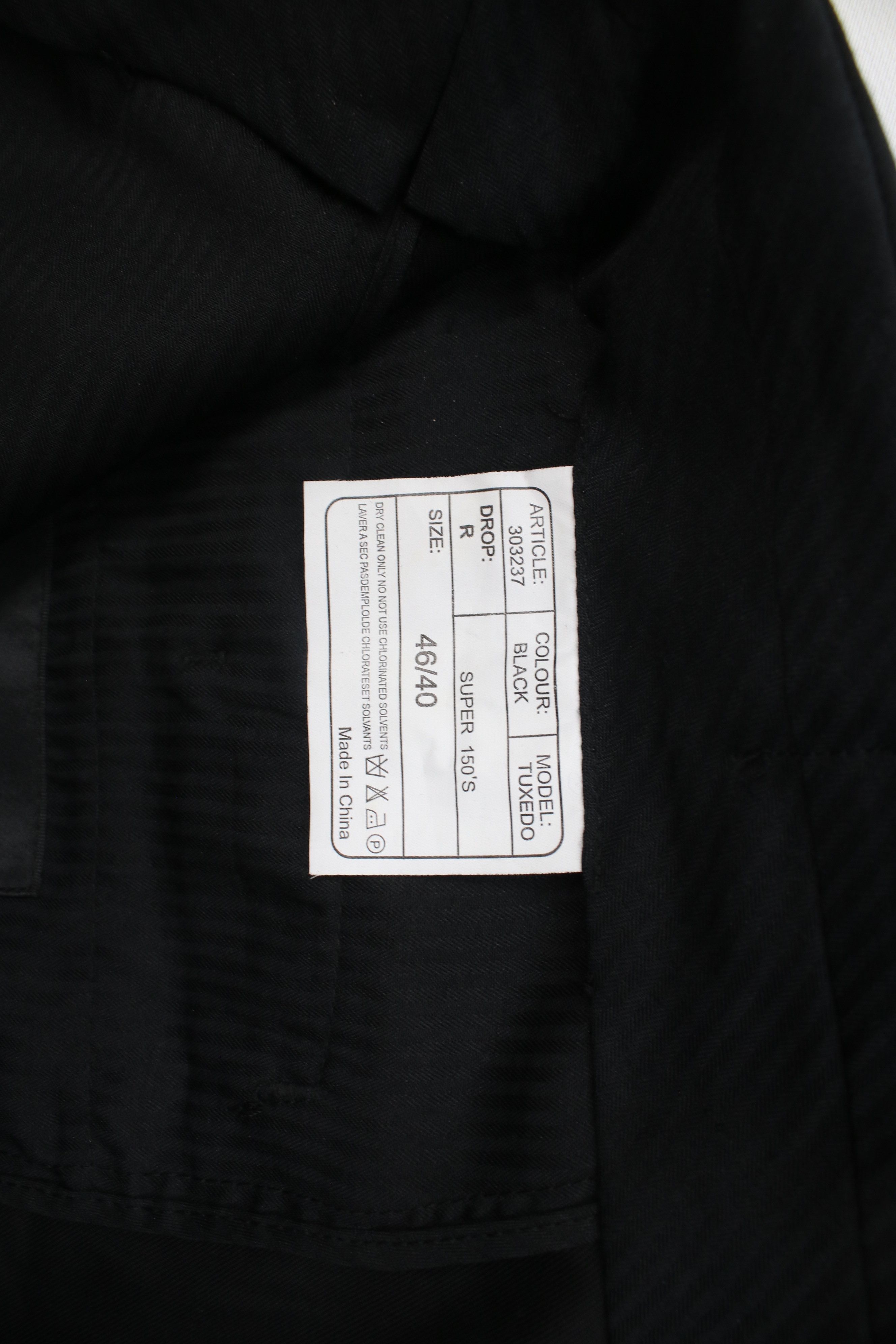 Vintage Vintage 90s Streetwear Wide Leg Tuxedo Chino Pants Black Size US 40 / EU 56 - 7 Thumbnail