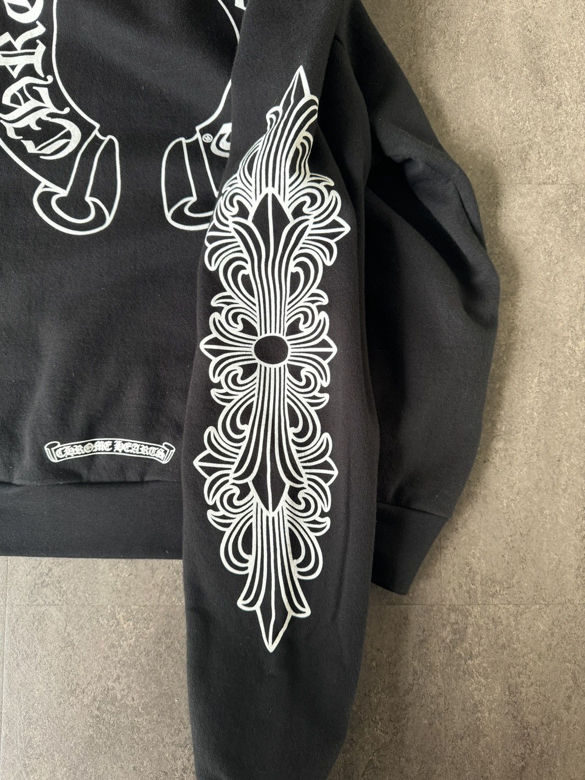 Chrome Hearts Chrome Hearts Horse Shoe Floral Hoodie Size US S / EU 44-46 / 1 - 3 Thumbnail