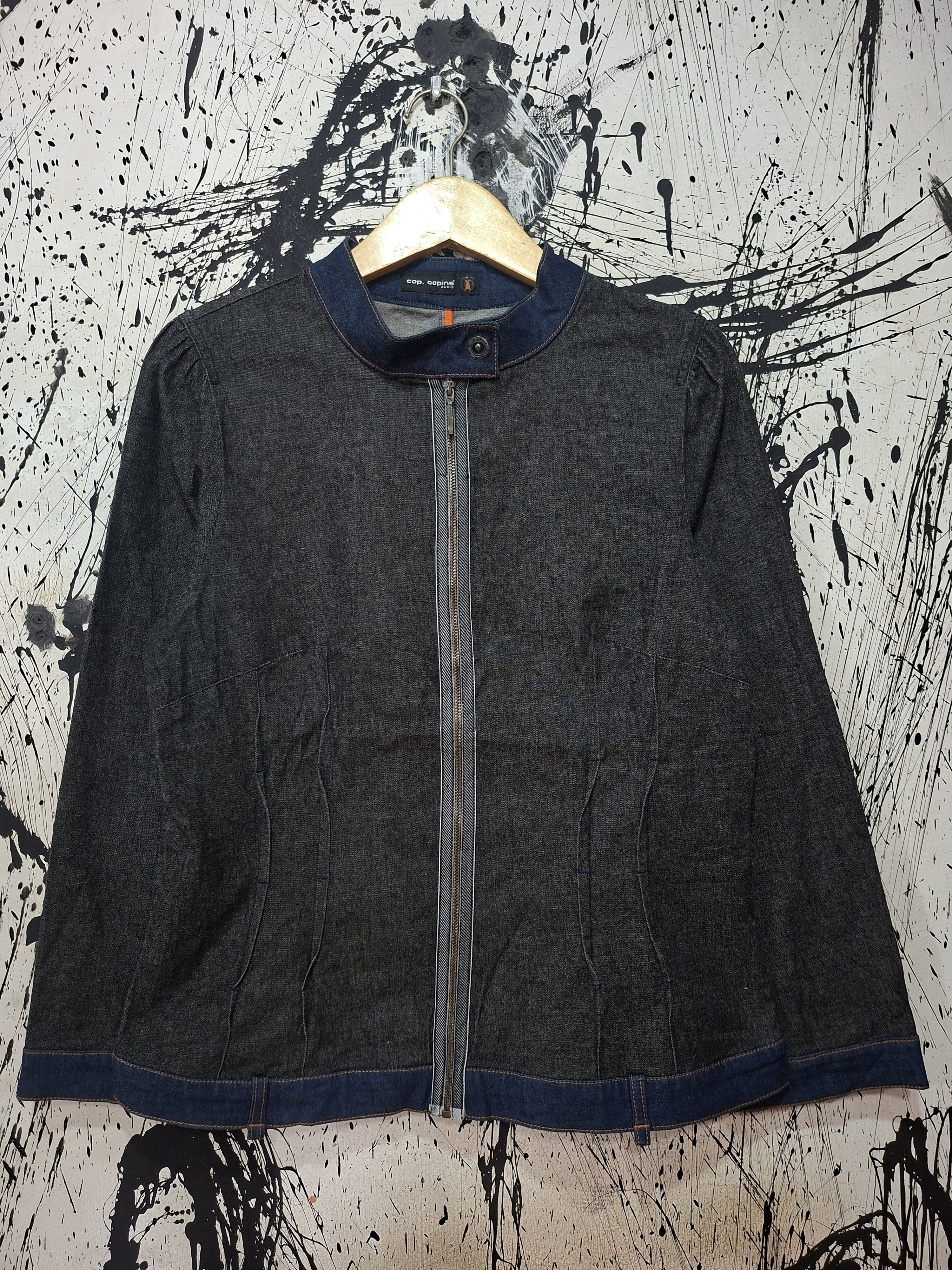 Cop Copine COP COPINE PARIS MANDARIN COLAR DENIM JACKET Size M / US 6-8 / IT 42-44 - 2 Thumbnail