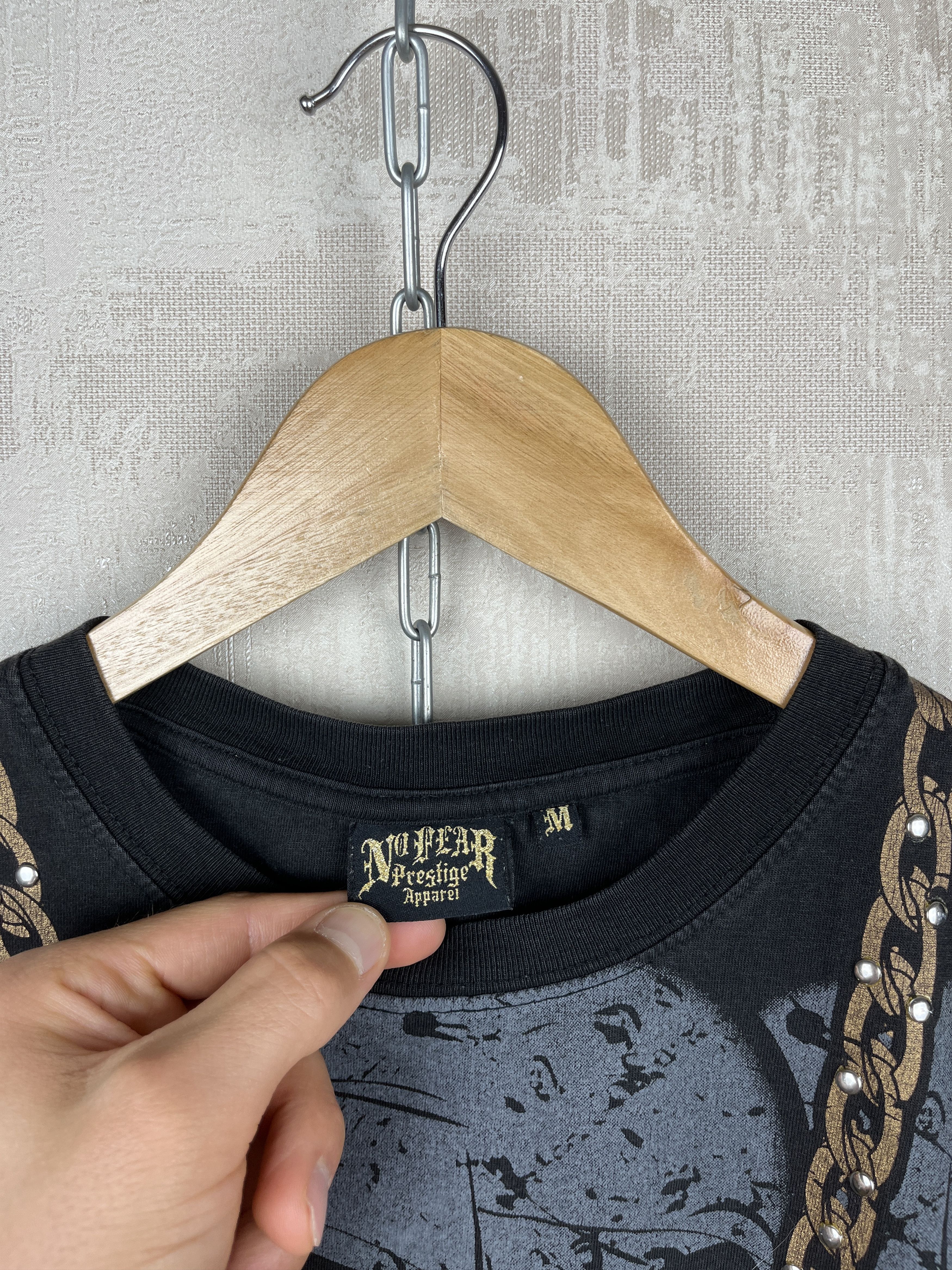 No Fear Vintage No Fear Prestige Apparel Skulls Distressed T-shirt Size US M / EU 48-50 / 2 - 4 Thumbnail