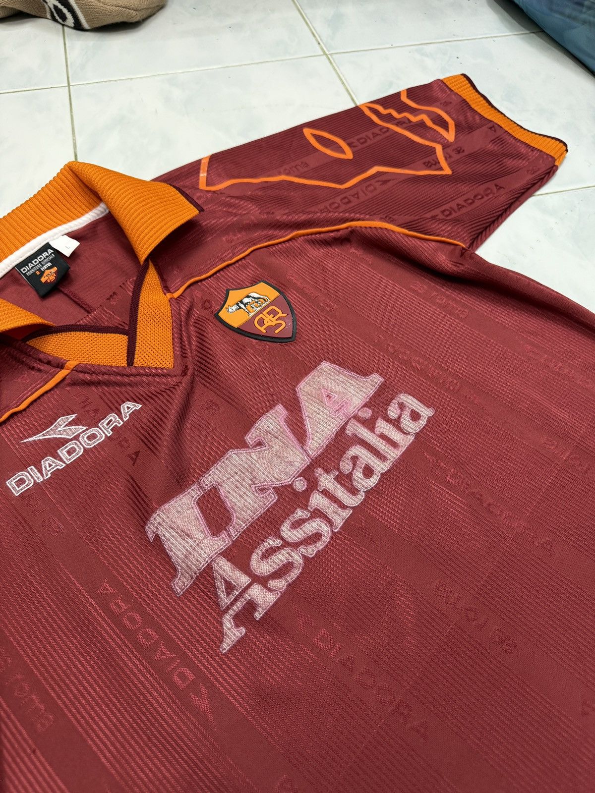 Diadora 🔥🔥🔥ARCHIVE VINTAGE AS ROMA DIADORA NAKATA JERSEY Size US L / EU 52-54 / 3 - 20 Thumbnail