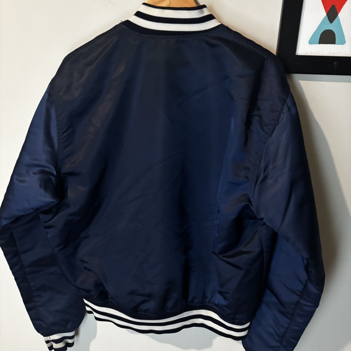 Starter Vintage New York Yankees 1980s Satin Bomber Jacket Size US L / EU 52-54 / 3 - 5 Thumbnail