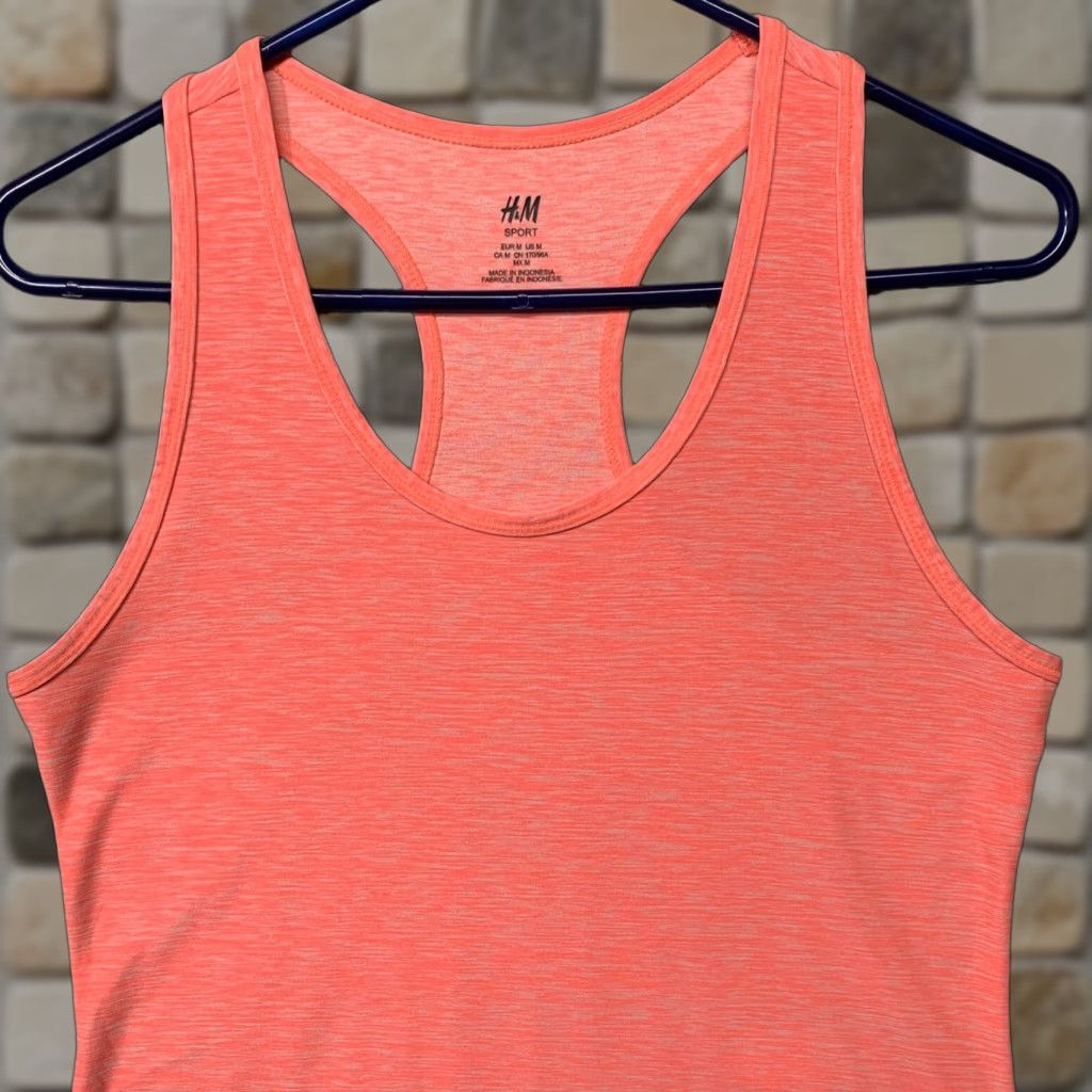 H&M H&M Sport Racerback Tank Top Women’s M Heather Orange Dance Fitness Activewear Size M / US 6-8 / IT 42-44 - 1 Thumbnail