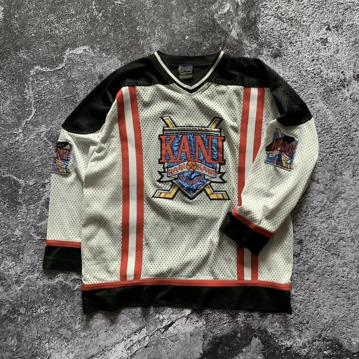 Karl Kani Vintage Karl Kani Sport Ice Hockey Jersey Tupac Shakur Style Size US L / EU 52-54 / 3 - 1 Thumbnail