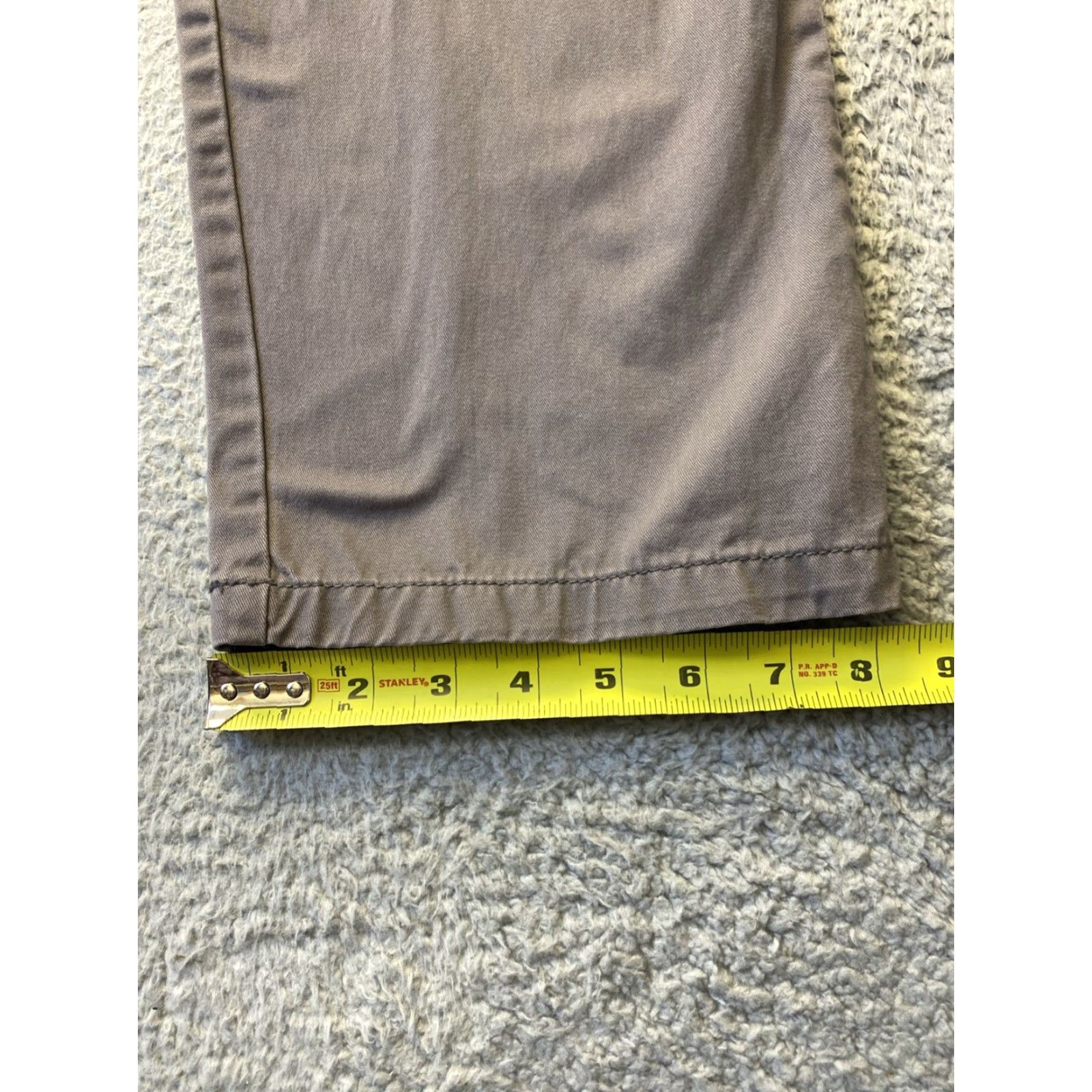 Tommy Hilfiger TOMMY HILFIGER Chino Pants Men's 36x32 Gray Straight Classic Casual Regular Fit Size US 36 / EU 52 - 7 Thumbnail