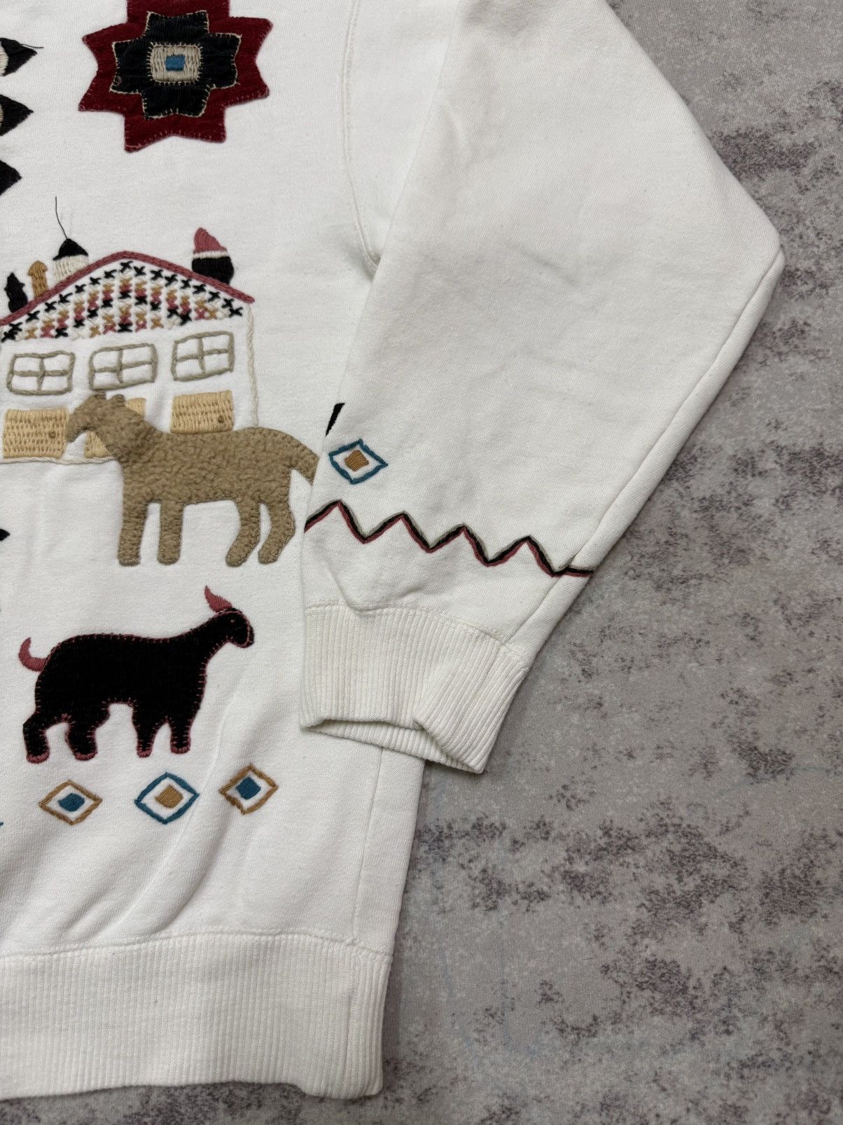 Native Vintage Banana Moon Native American Cropped Sweatshirt Size M / US 6-8 / IT 42-44 - 5 Thumbnail